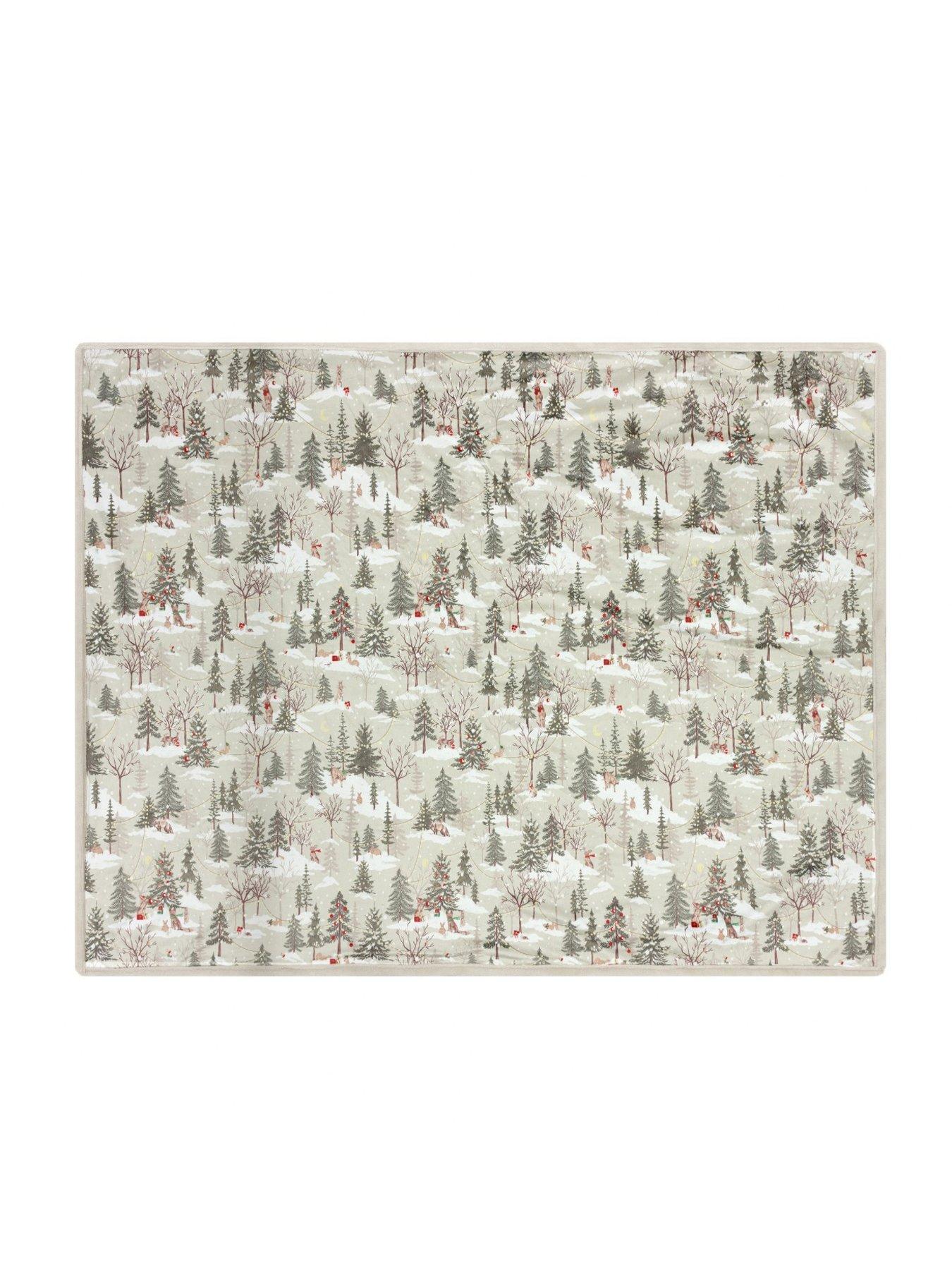 Image 4 of 7 of Furn Forest Festivities 130x180 Throw - Natural