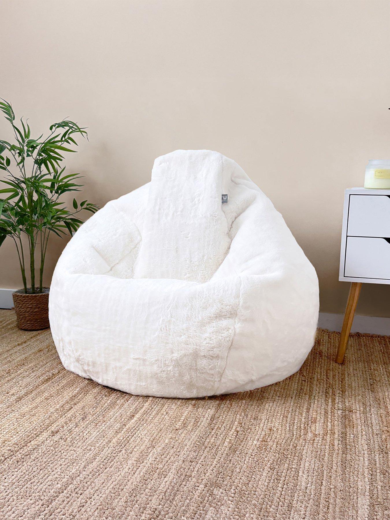 rucomfy Faux Fur Hygge Adult Beanbag