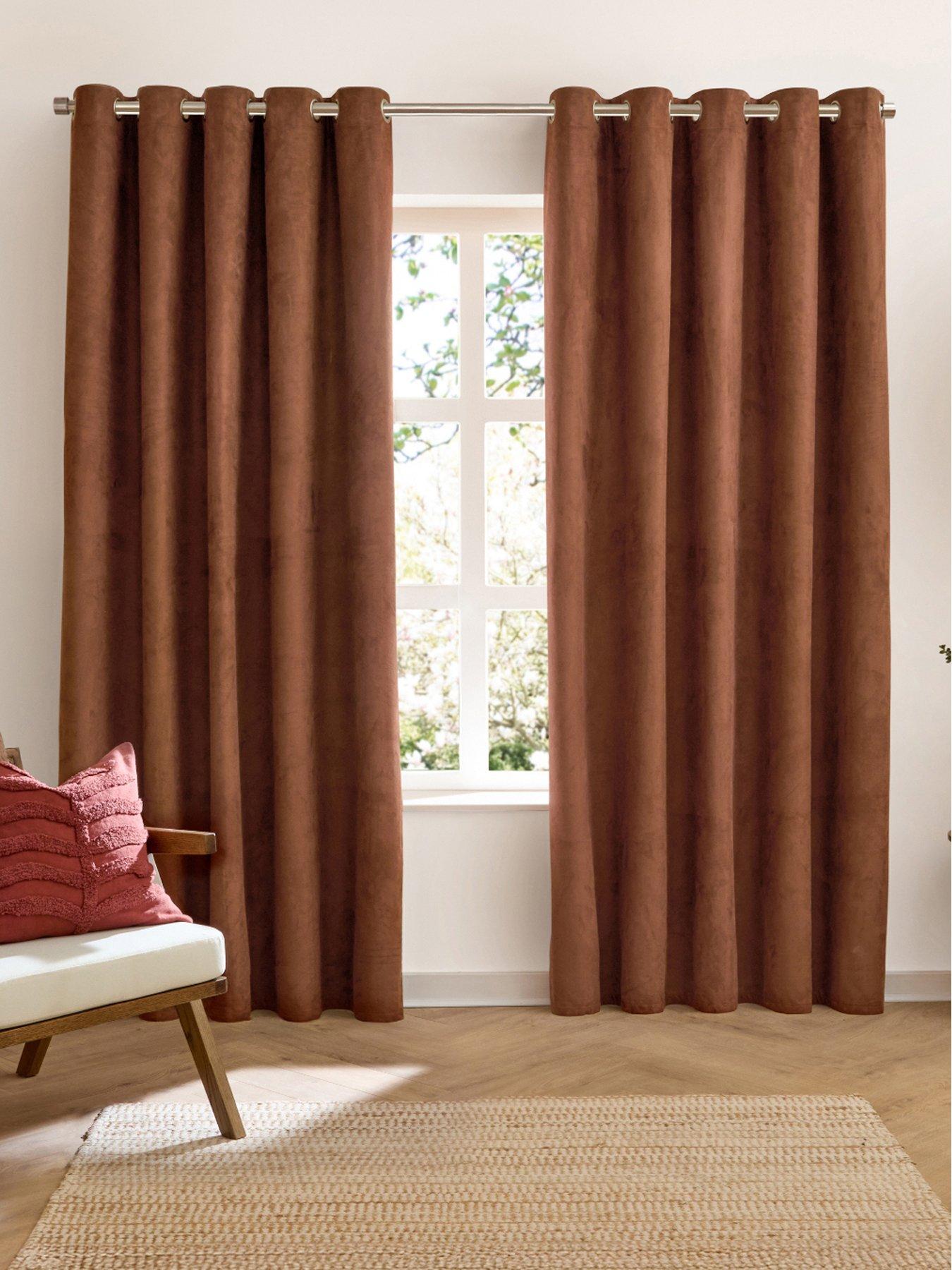 Image 1 of 7 of Furn Verso Blackout Eyelet Curtains