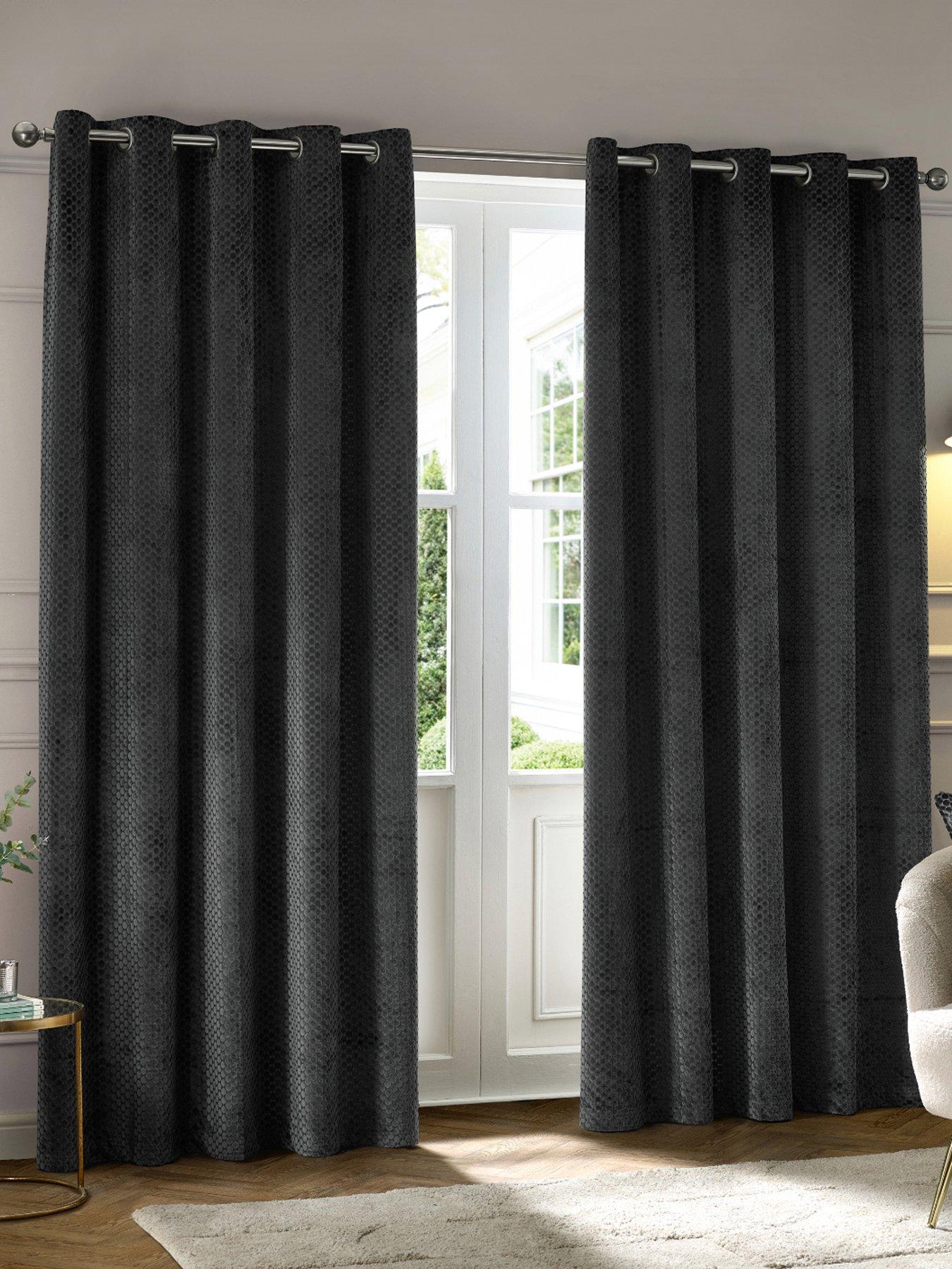 Image 1 of 6 of Paoletti Neptune Eyelet Curtains