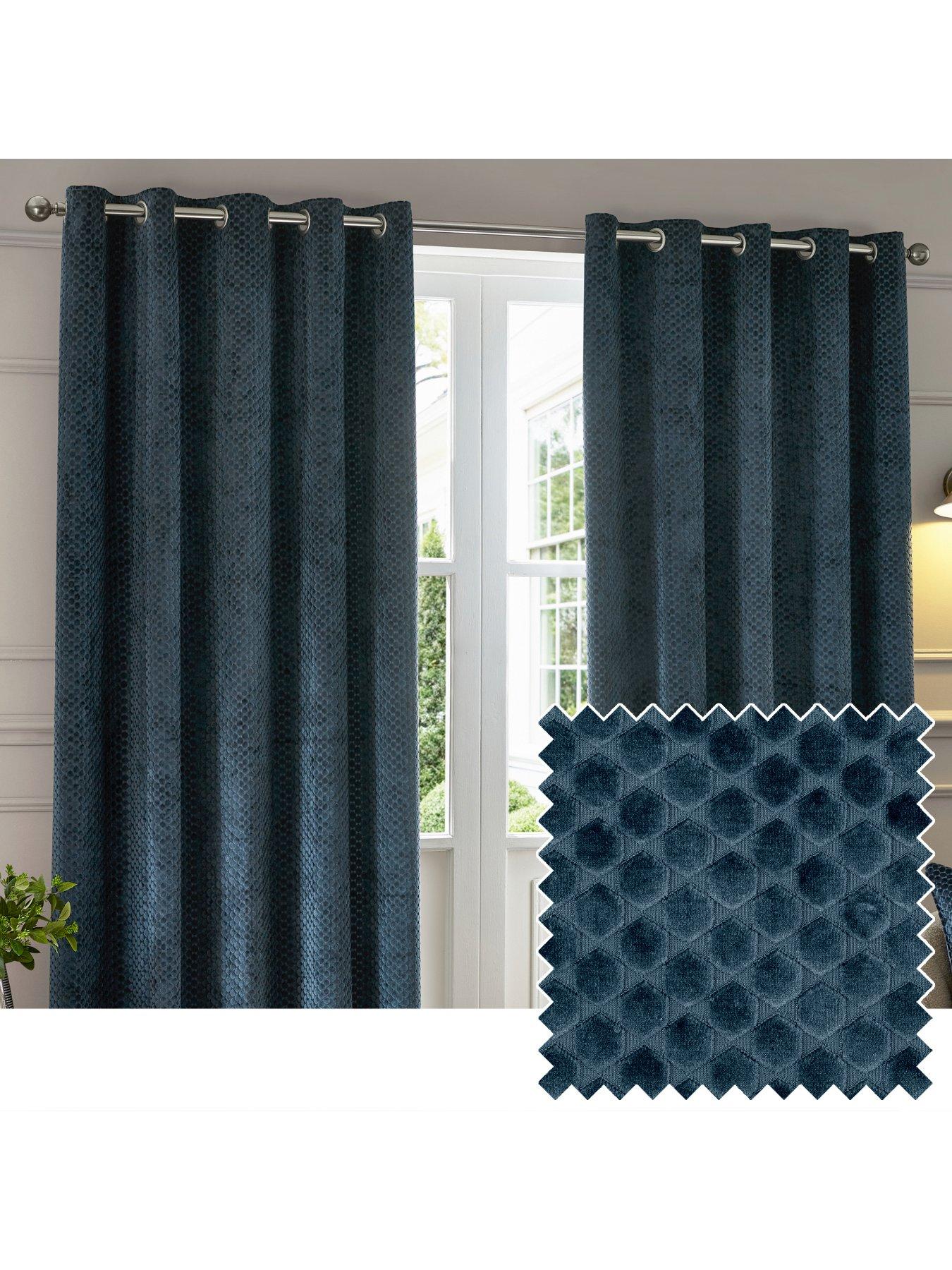 Image 6 of 6 of Paoletti Neptune Eyelet Curtains