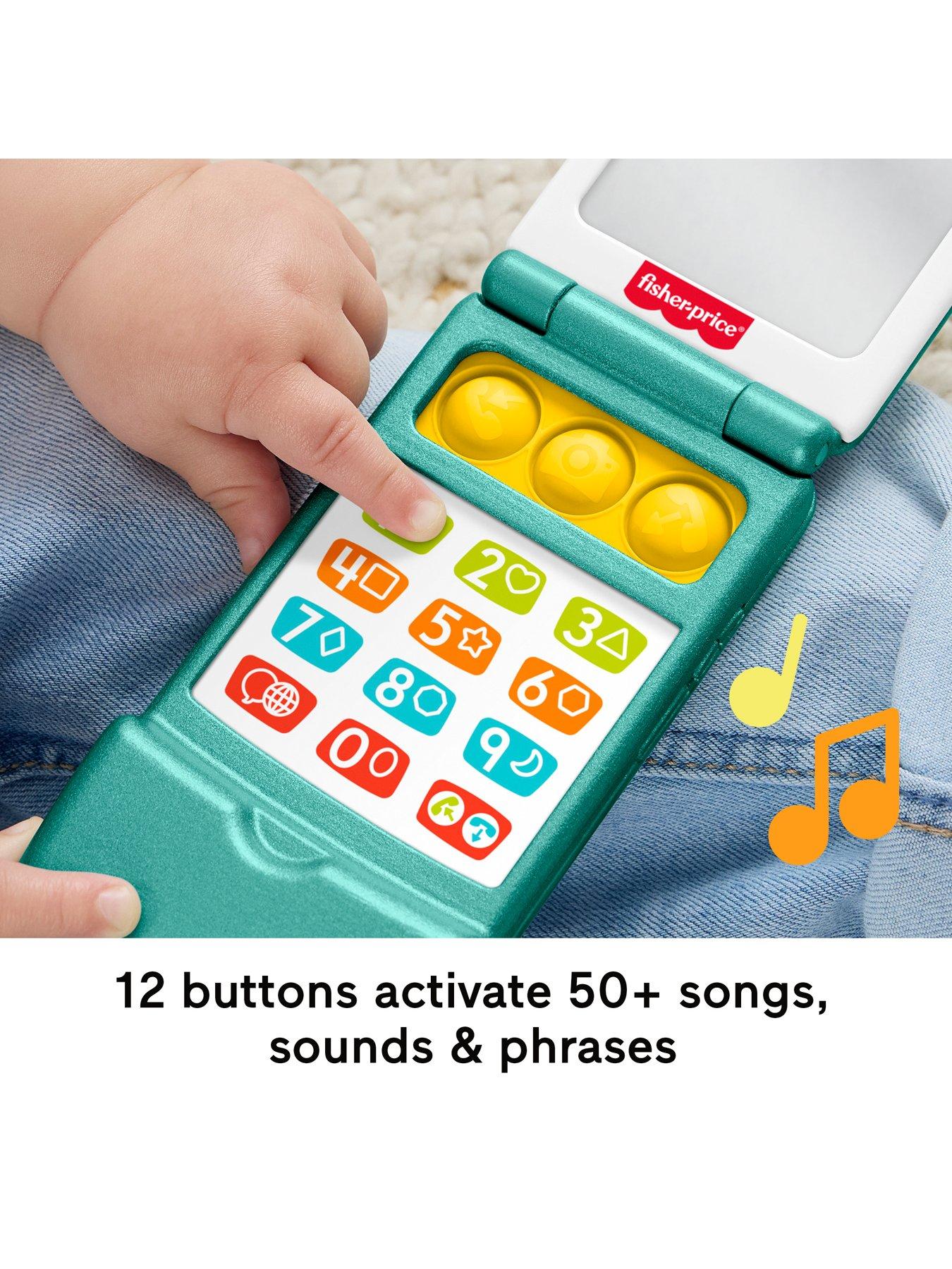 Image 3 of 7 of Fisher-Price Laugh &amp; Learn Flip Phone Musical Learning&nbsp;Toy