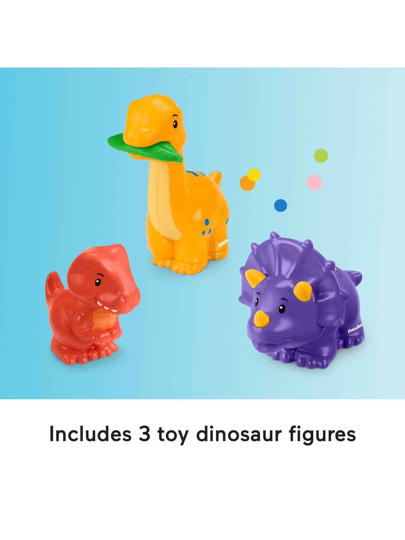 Image 5 of 7 of Fisher-Price Little People Little People Dinosaur Village &amp; Play Mat Toddler Playset