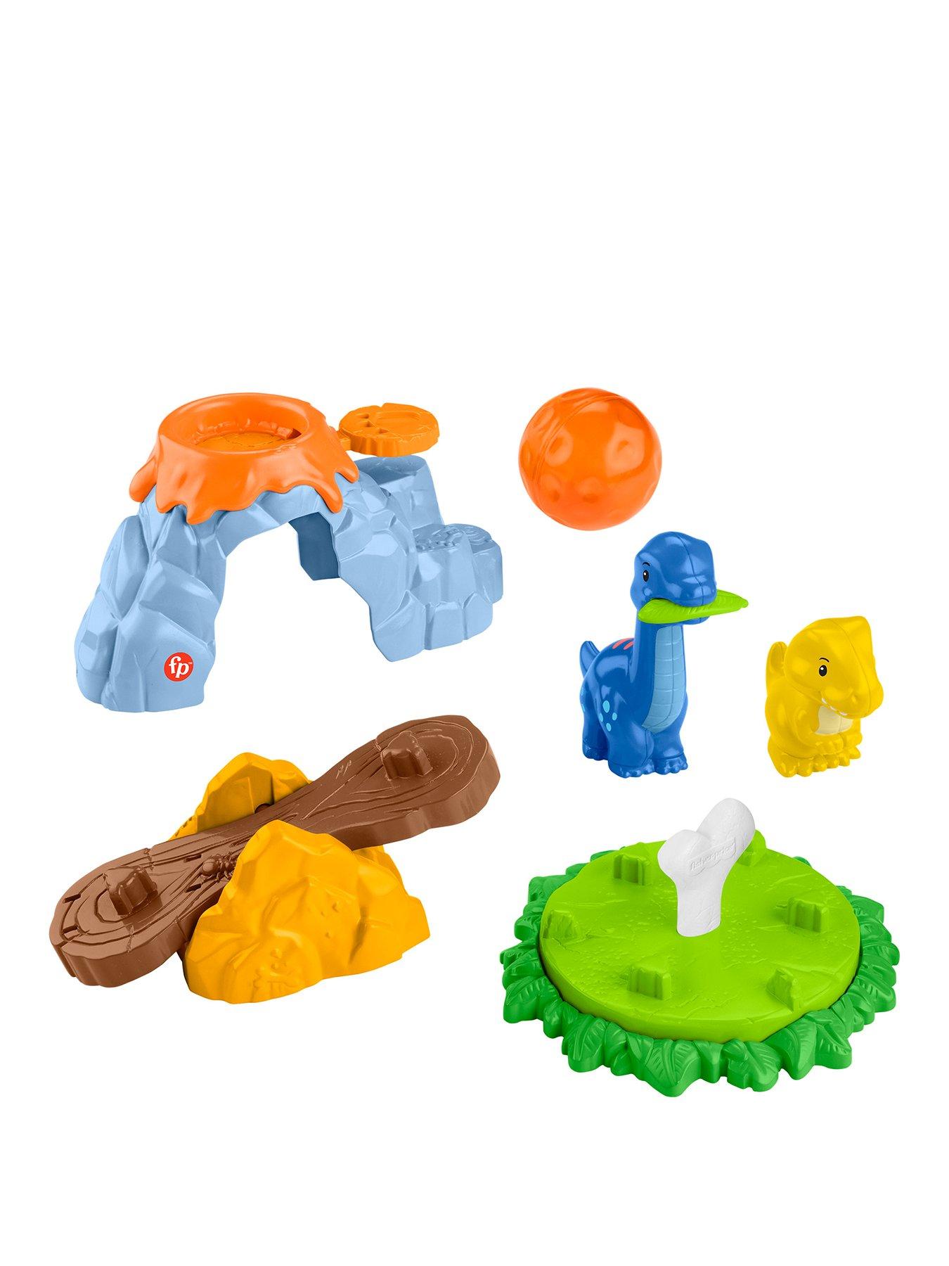 Image 1 of 7 of Fisher-Price Little People Spin &amp; Play Dinosaur Playground Toddler Playset