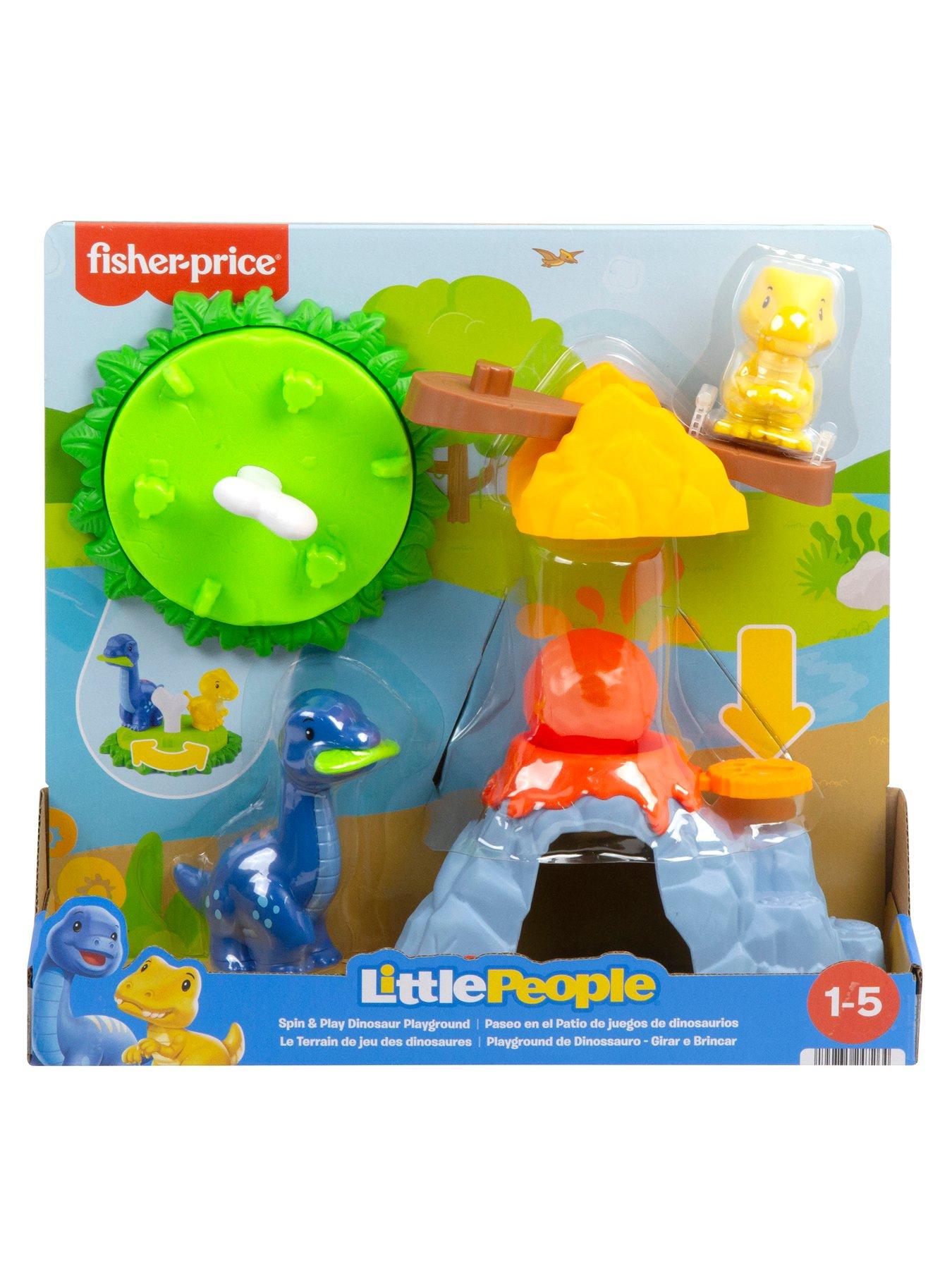 Image 6 of 7 of Fisher-Price Little People Spin &amp; Play Dinosaur Playground Toddler Playset