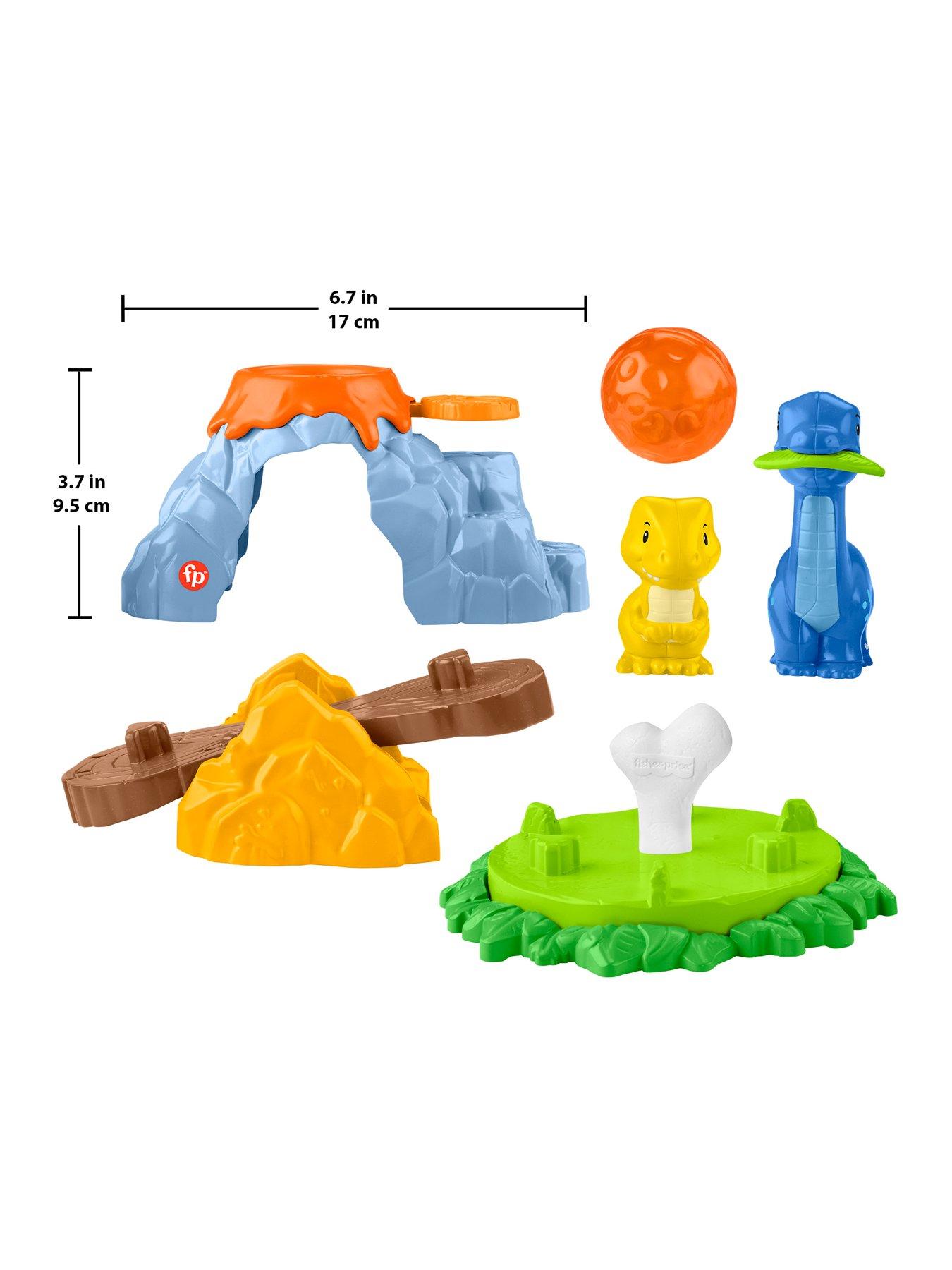 Image 7 of 7 of Fisher-Price Little People Spin &amp; Play Dinosaur Playground Toddler Playset
