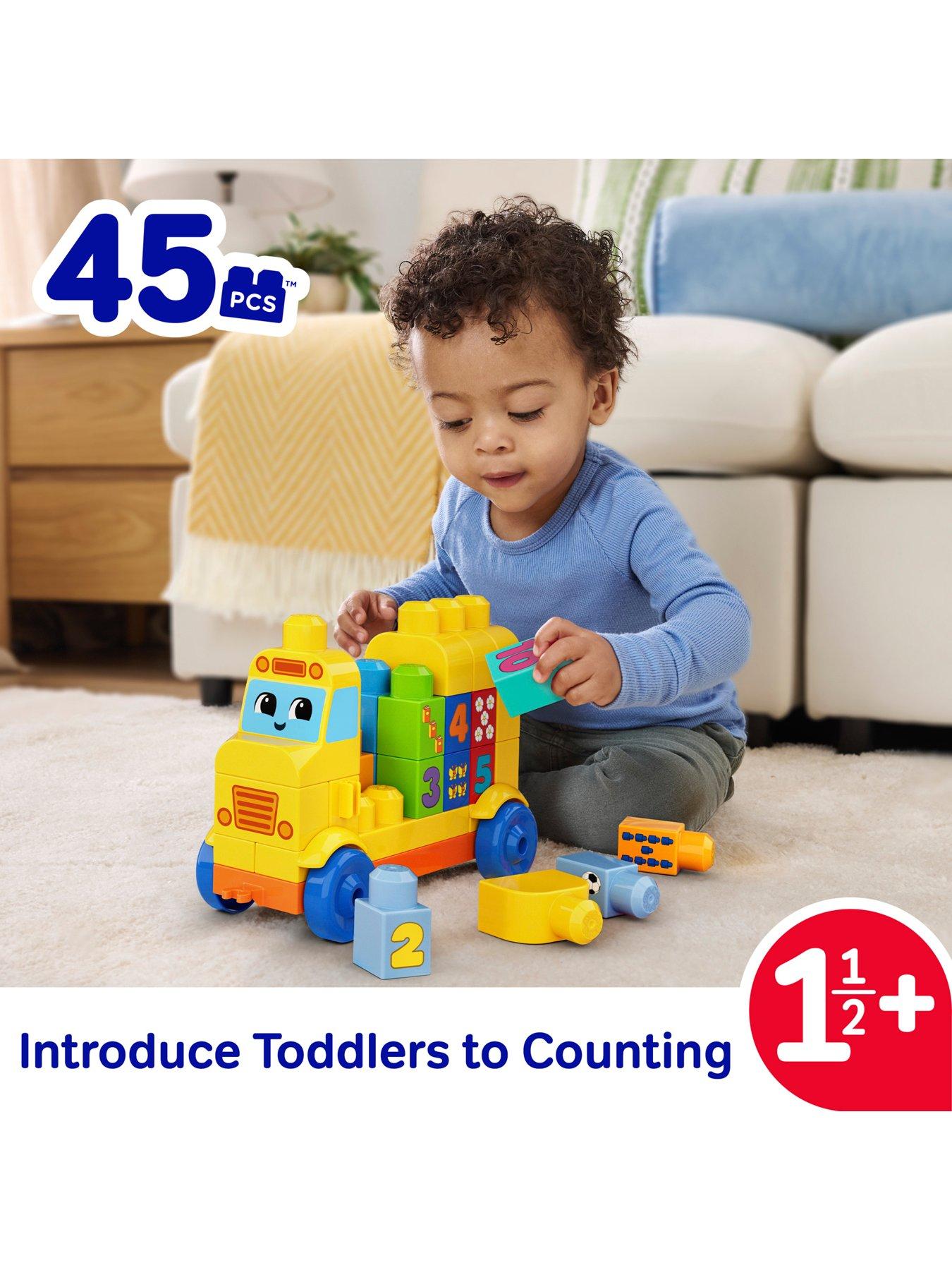 Image 2 of 7 of Mega Bloks First Builders Build &amp; Count Bus Block Toy (45 Pieces)