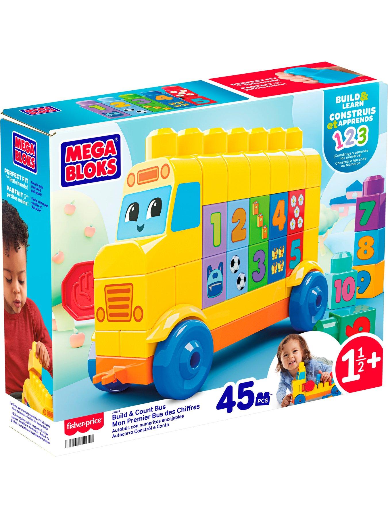 Image 7 of 7 of Mega Bloks First Builders Build &amp; Count Bus Block Toy (45 Pieces)