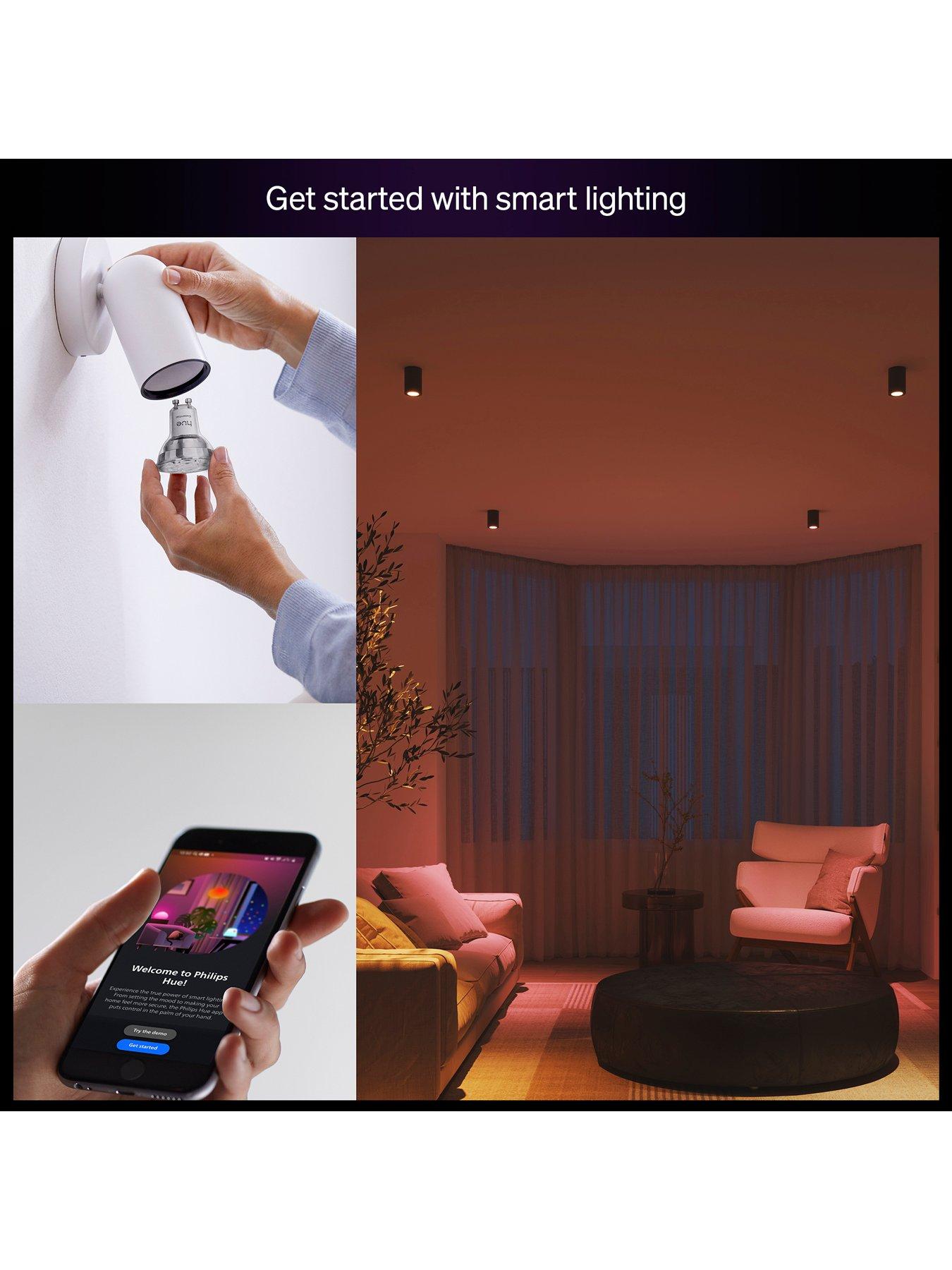 Image 2 of 7 of Philips Hue Hue Essential WCA 345 GU10 6 Pack