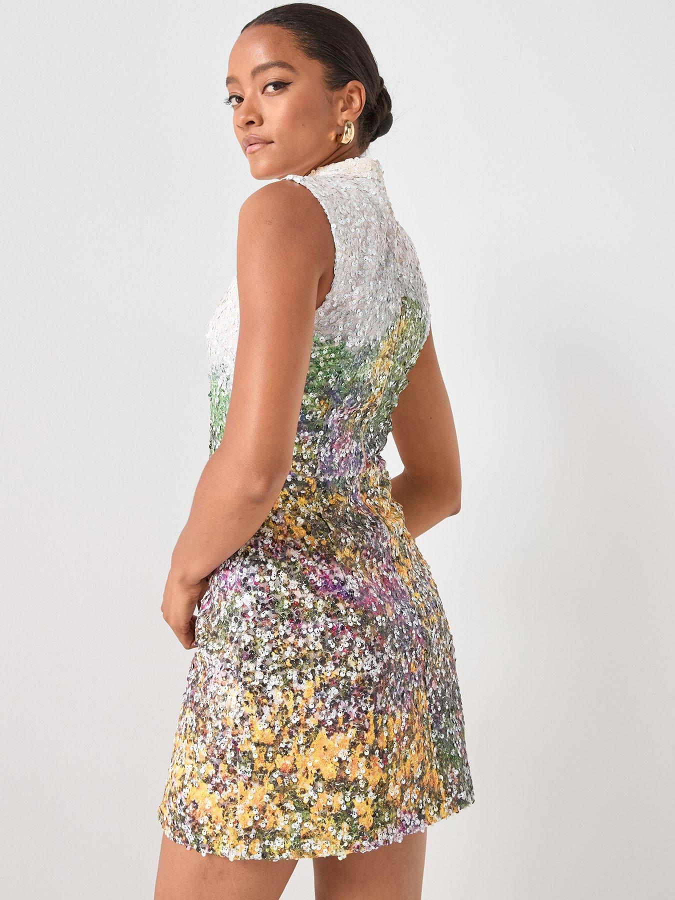  image of elliatt-arden-mini-dress-multi