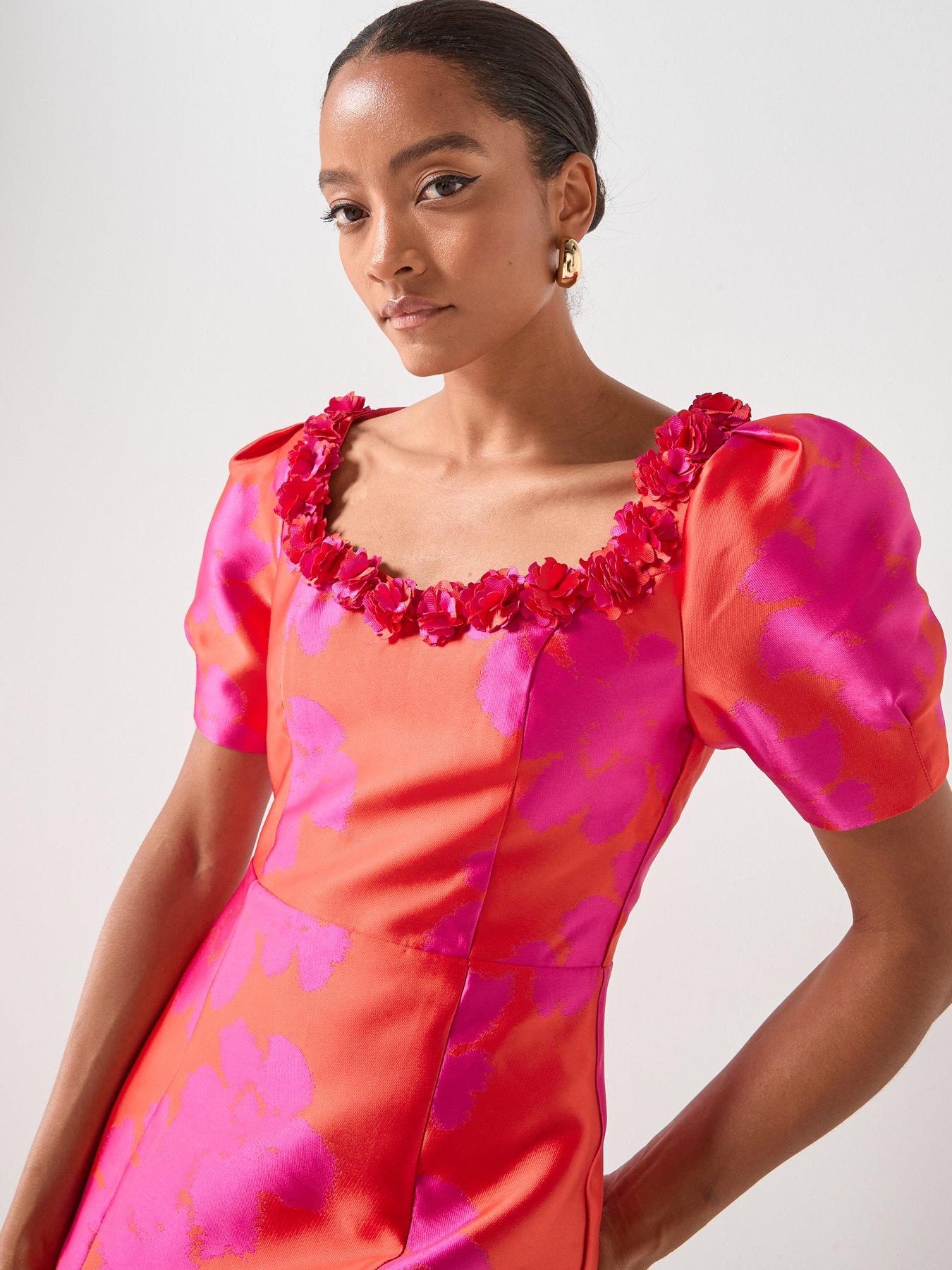  image of elliatt-eloise-a-line-mini-dress-red