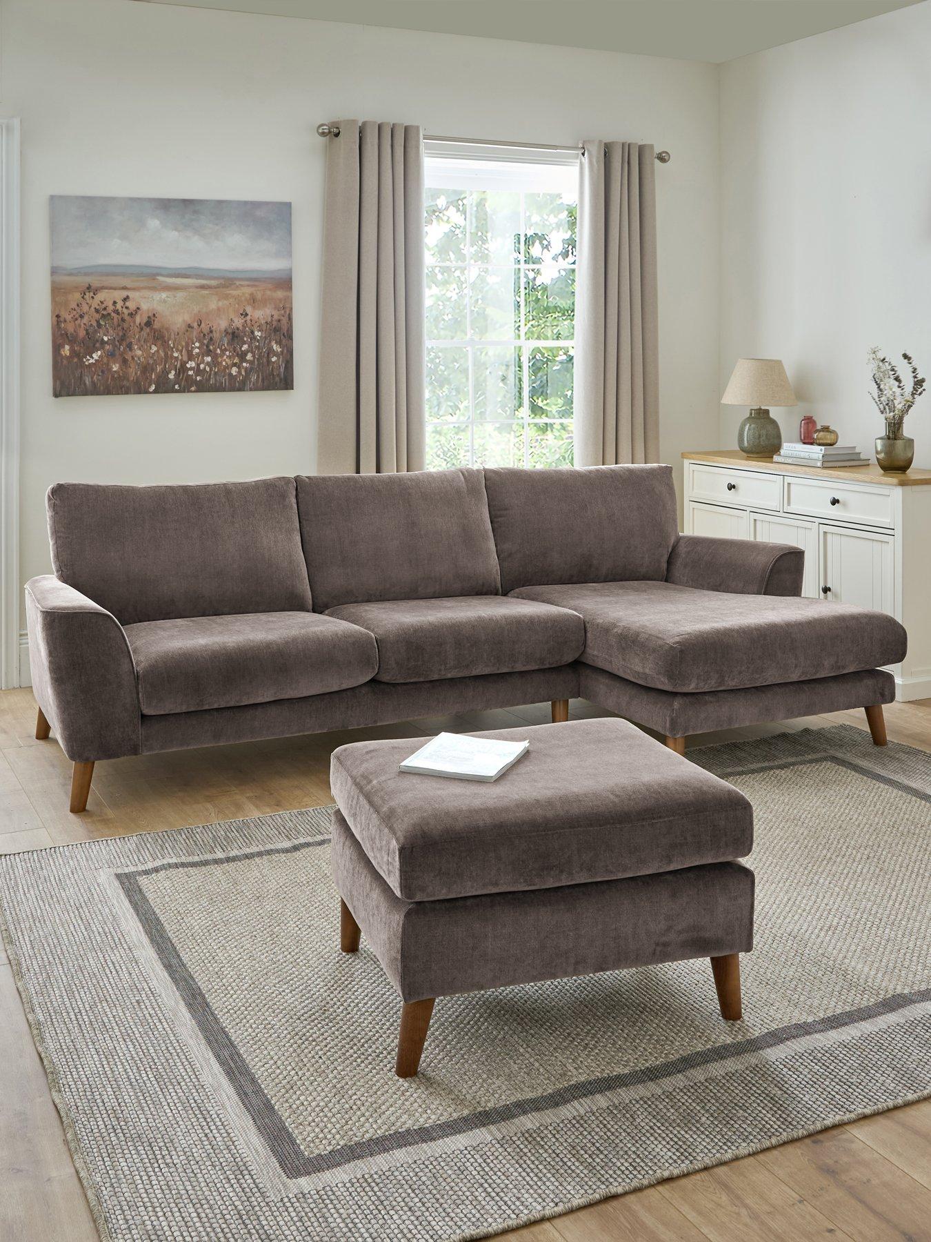 Very Home Aiyanna Rh 3 Seater Chaise+Fs