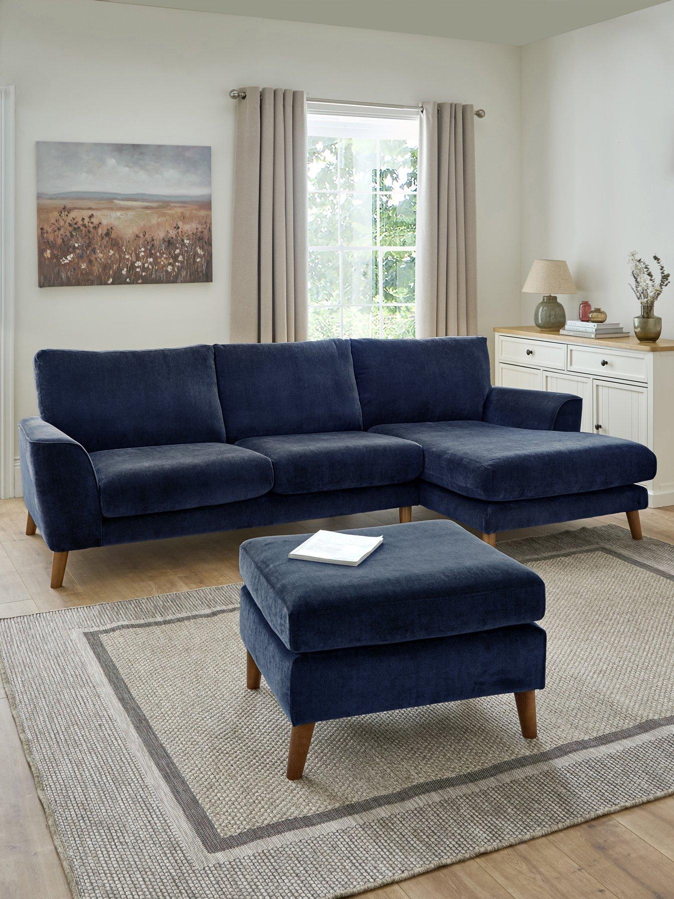 Very Home Aiyanna Rh 3 Seater Chaise+Fs