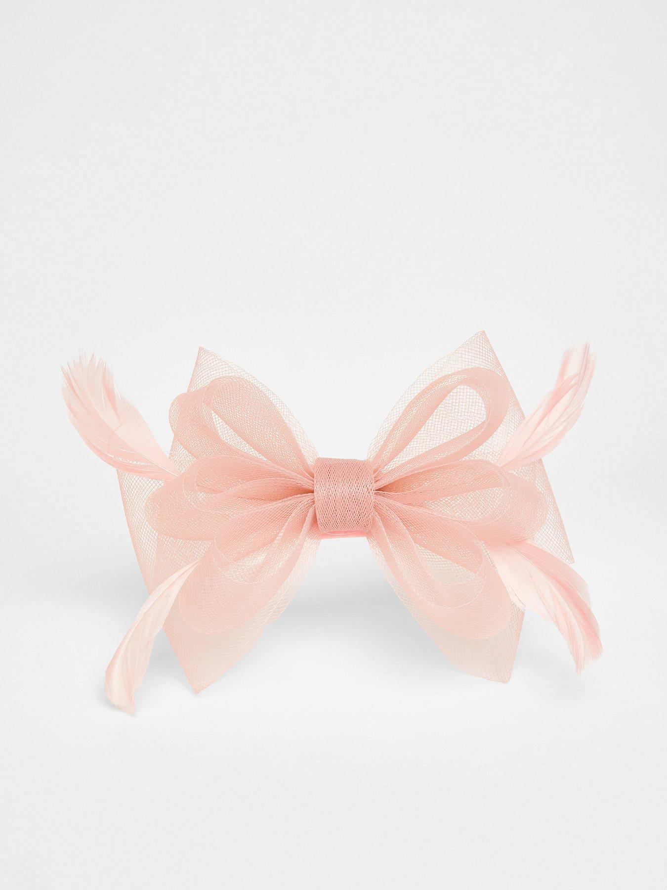 undefined Blush Small Bow Clip Fascinator