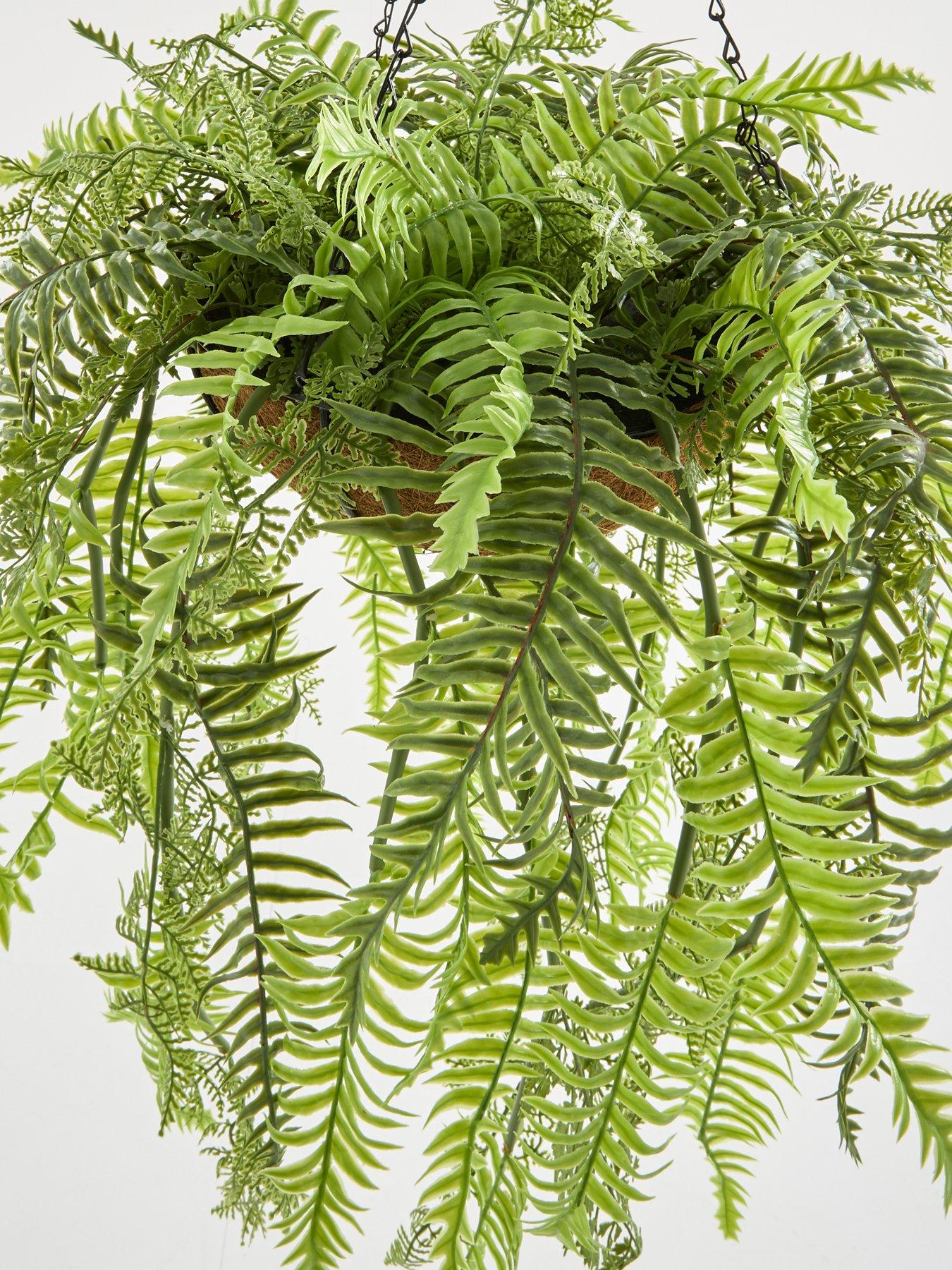  image of the-very-collection-artificial-foliage-hanging-basket