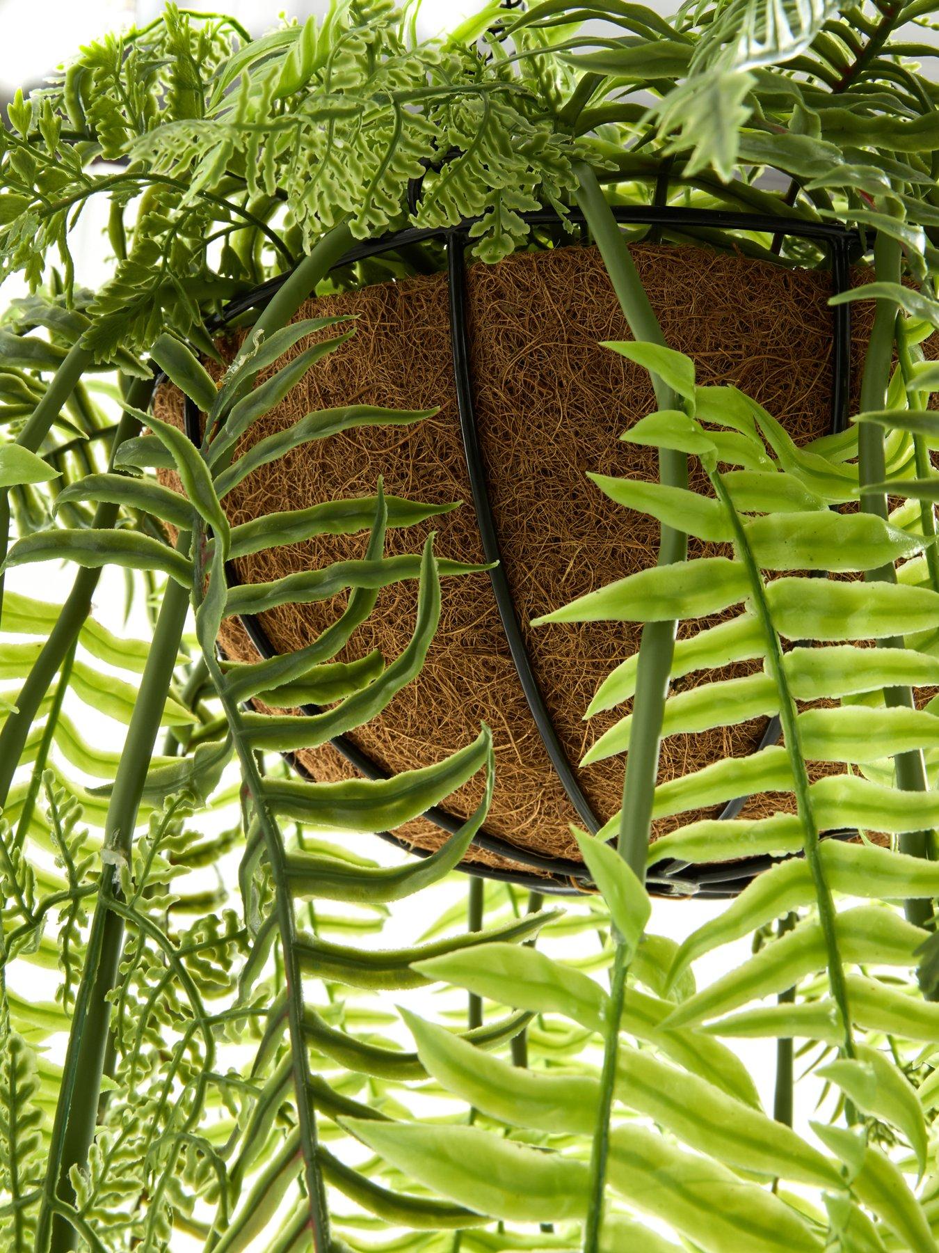  image of the-very-collection-artificial-foliage-hanging-basket