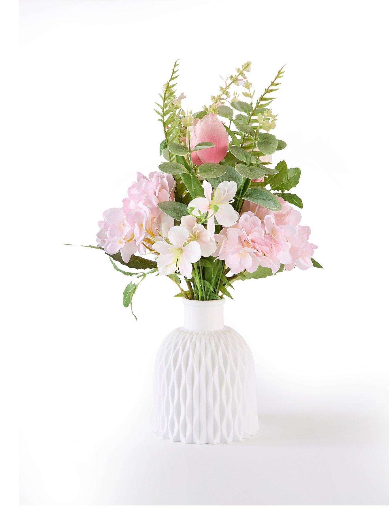 Image 2 of 7 of The Very Collection Faux Hydrangea and Tulips in Pot