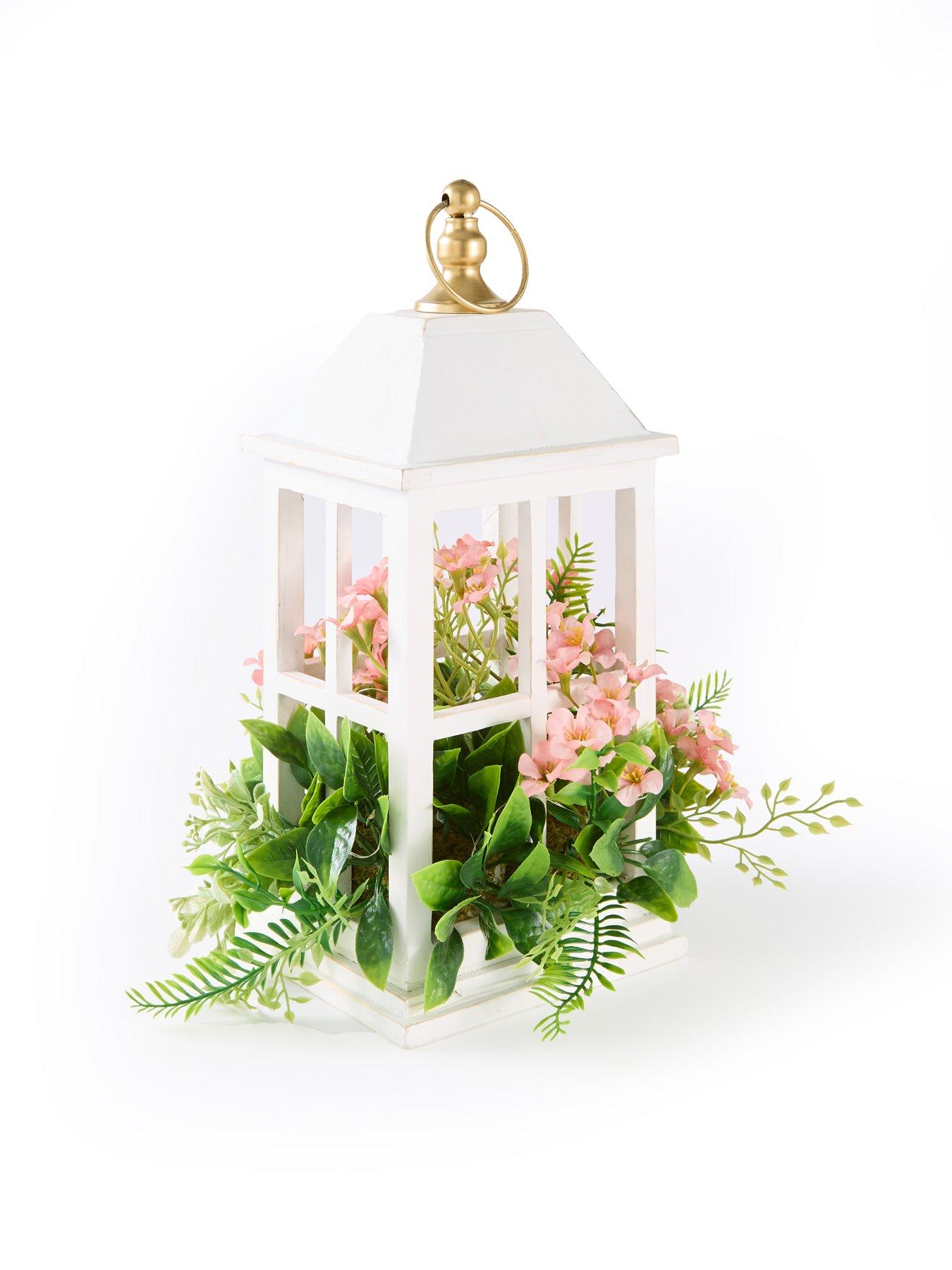 Image 3 of 7 of The Very Collection Lantern Filled With Foliage