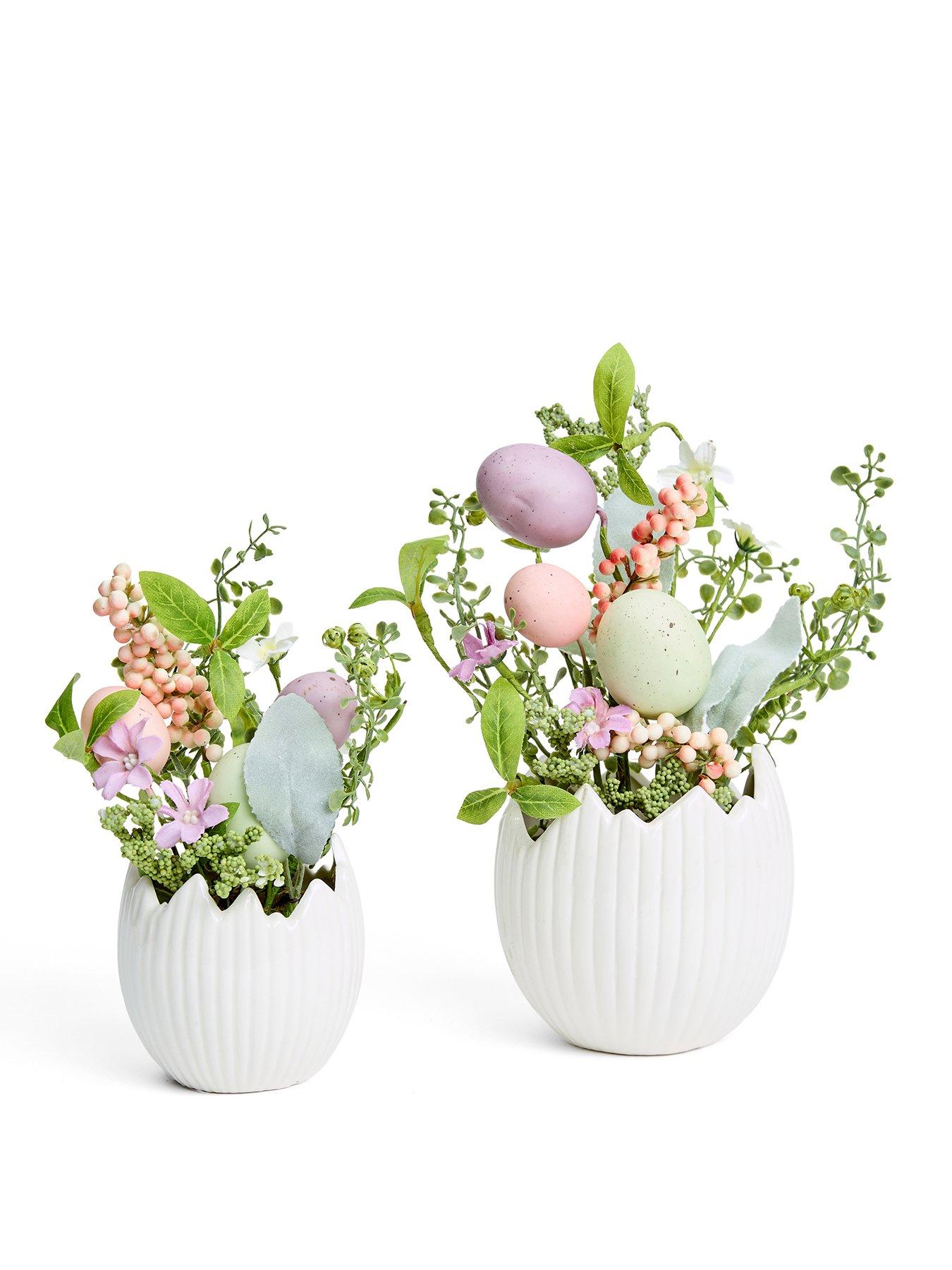Image 2 of 4 of The Very Collection Set Of 2 Foliage-Filled Eggs
