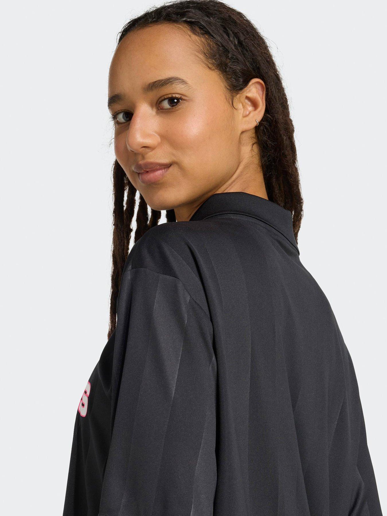  image of adidas-sportswear-womens-tiro-polo-t-shirt-black