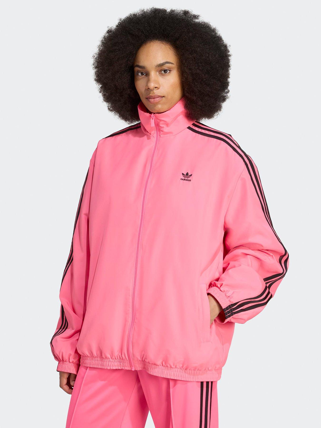 adidas Originals Womens Adilenium Season 3 Oversized Track Top - Pink