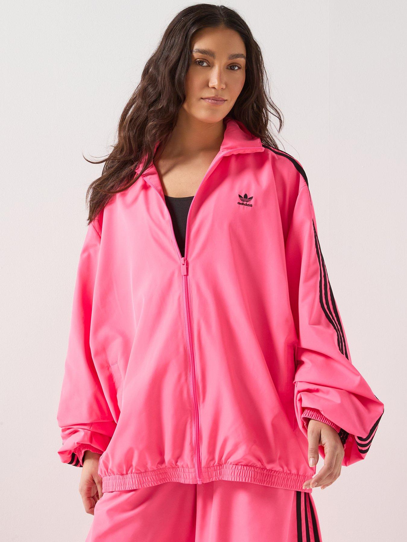 adidas Originals Womens Adilenium Season 3 Oversized Tracksuit Top - Pink