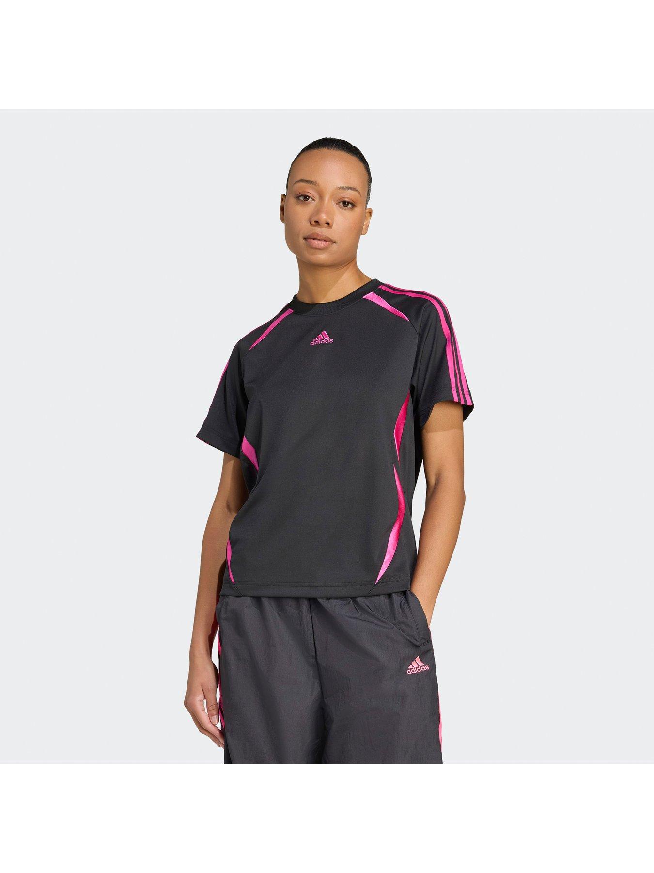 adidas Originals Womens Teamgeist Adicolor Loose T-Shirt - Black