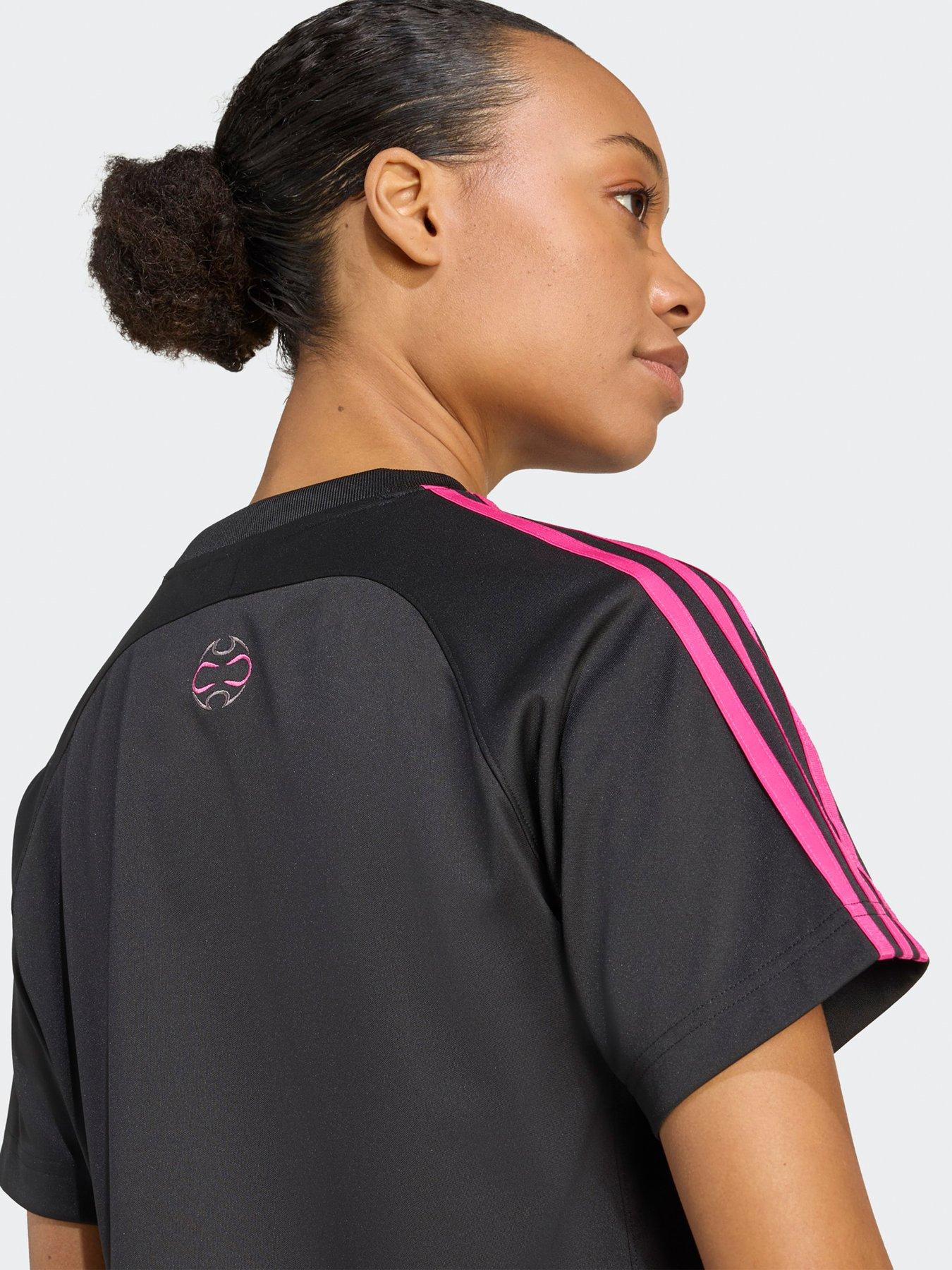 Image 5 of 6 of adidas Originals Womens Teamgeist Adicolor Loose T-Shirt - Black