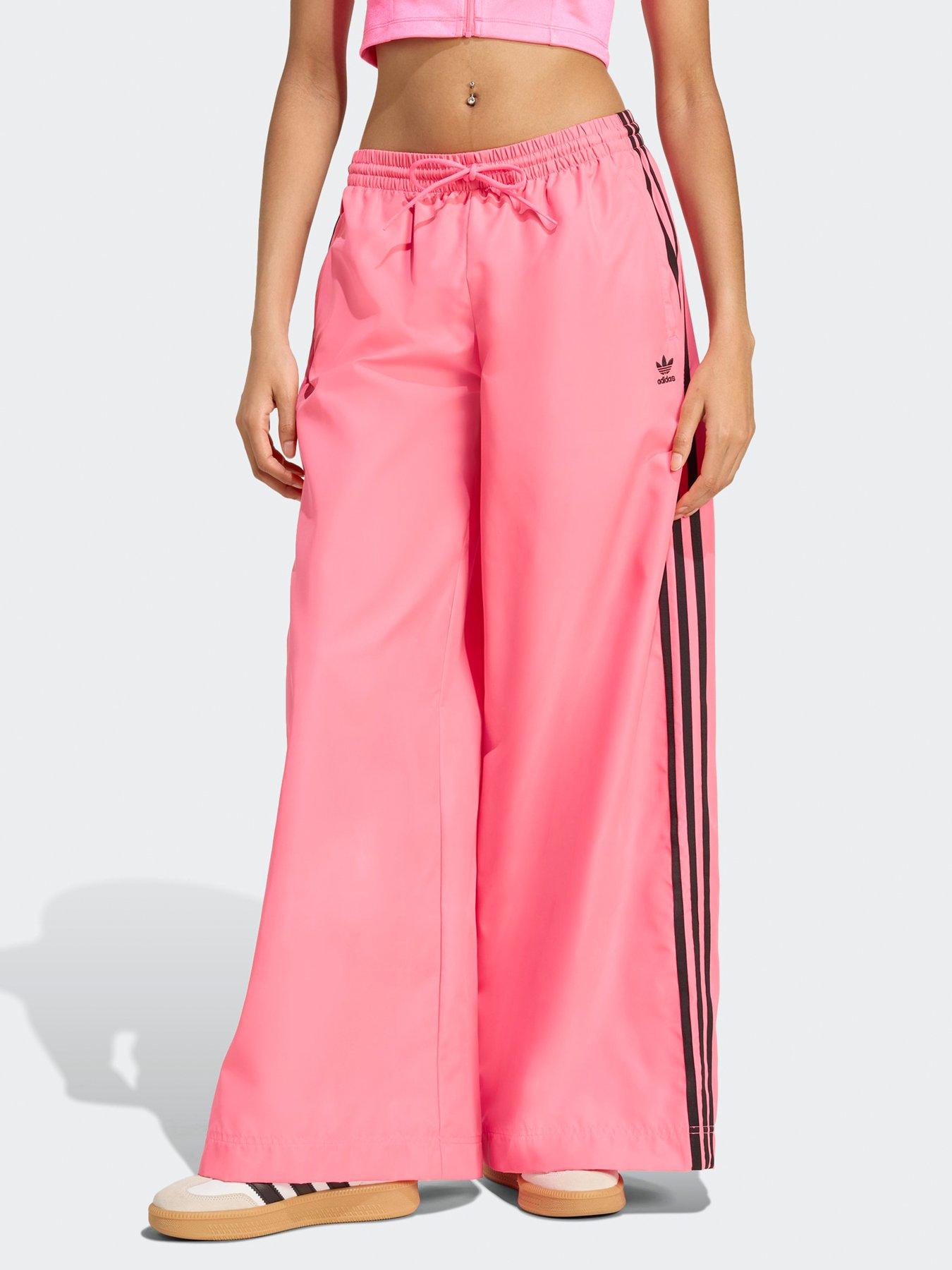 Image 1 of 6 of adidas Originals Womens Adilenium Season 3 Oversized Track Pants - Pink