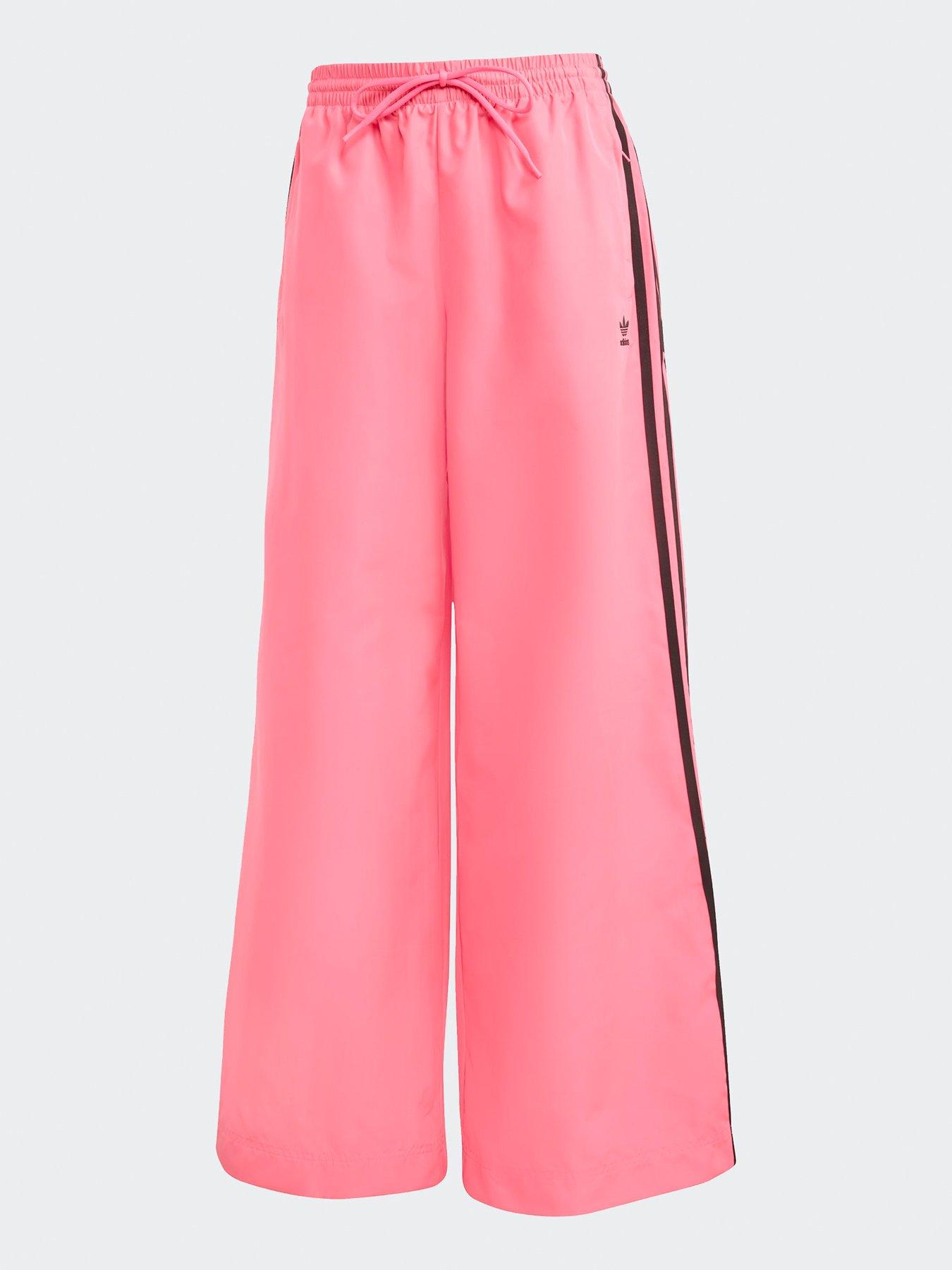 Image 7 of 7 of adidas Originals Womens Adilenium Season 3 Oversized Tracksuit Pants - Pink