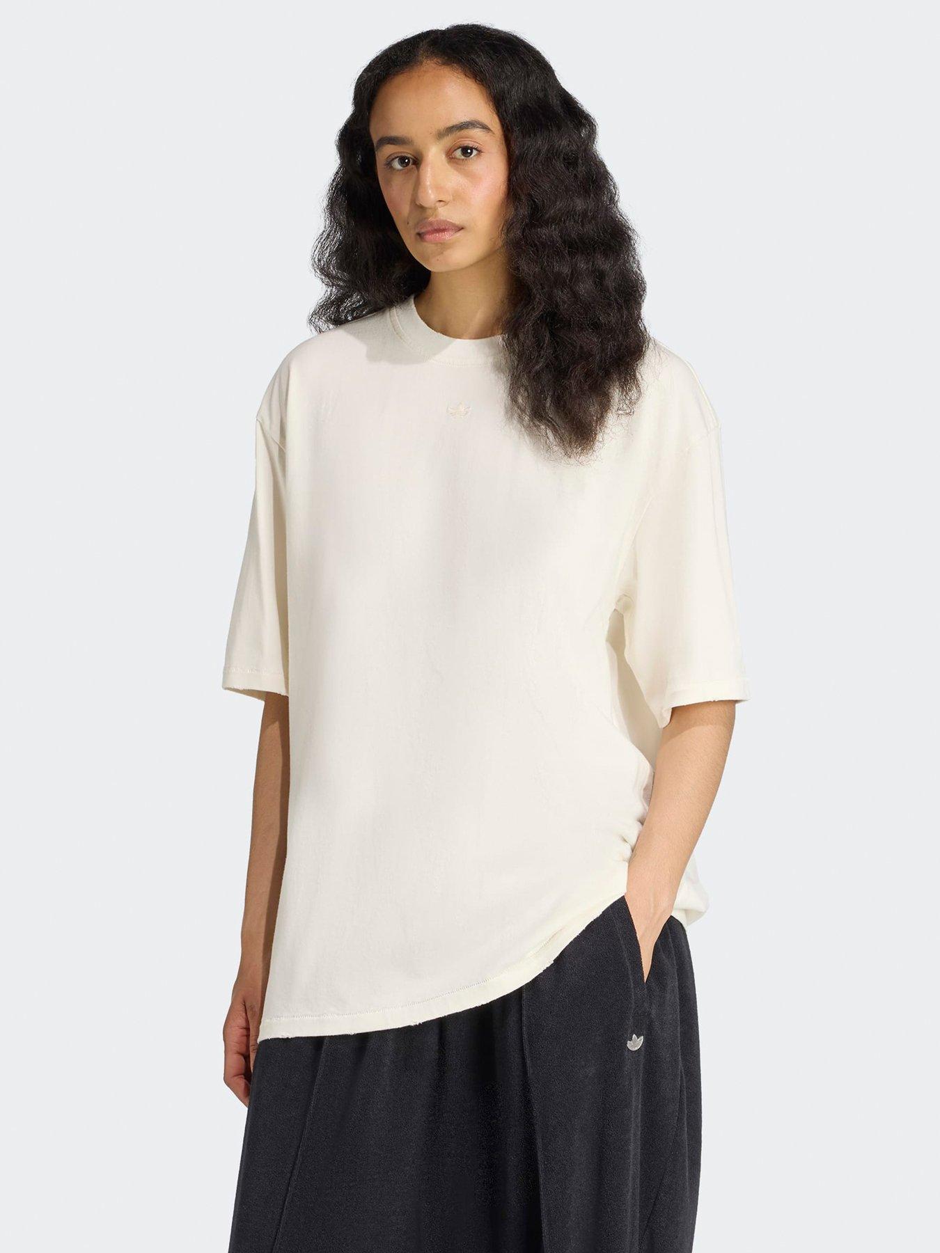 adidas Originals Womens Washed Oversized T-Shirt - White