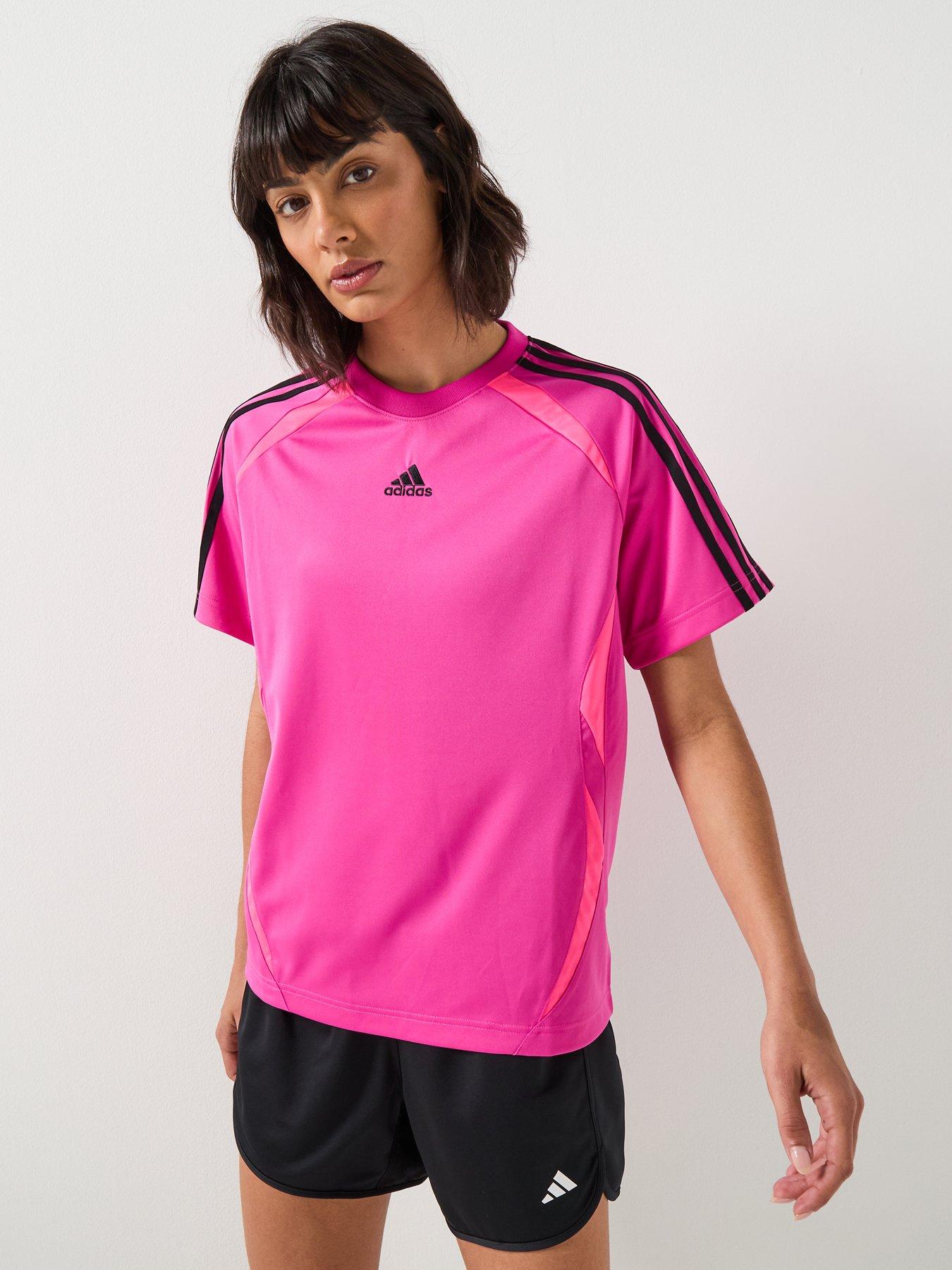 adidas Originals Womens Teamgeist Adicolor Loose T-Shirt - Pink