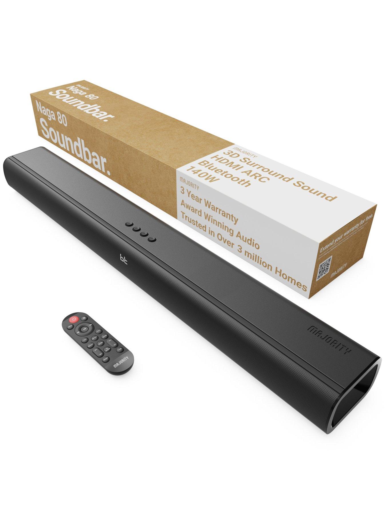 Image 2 of 7 of Majority Naga 80 - 140W Sound Bar - Black