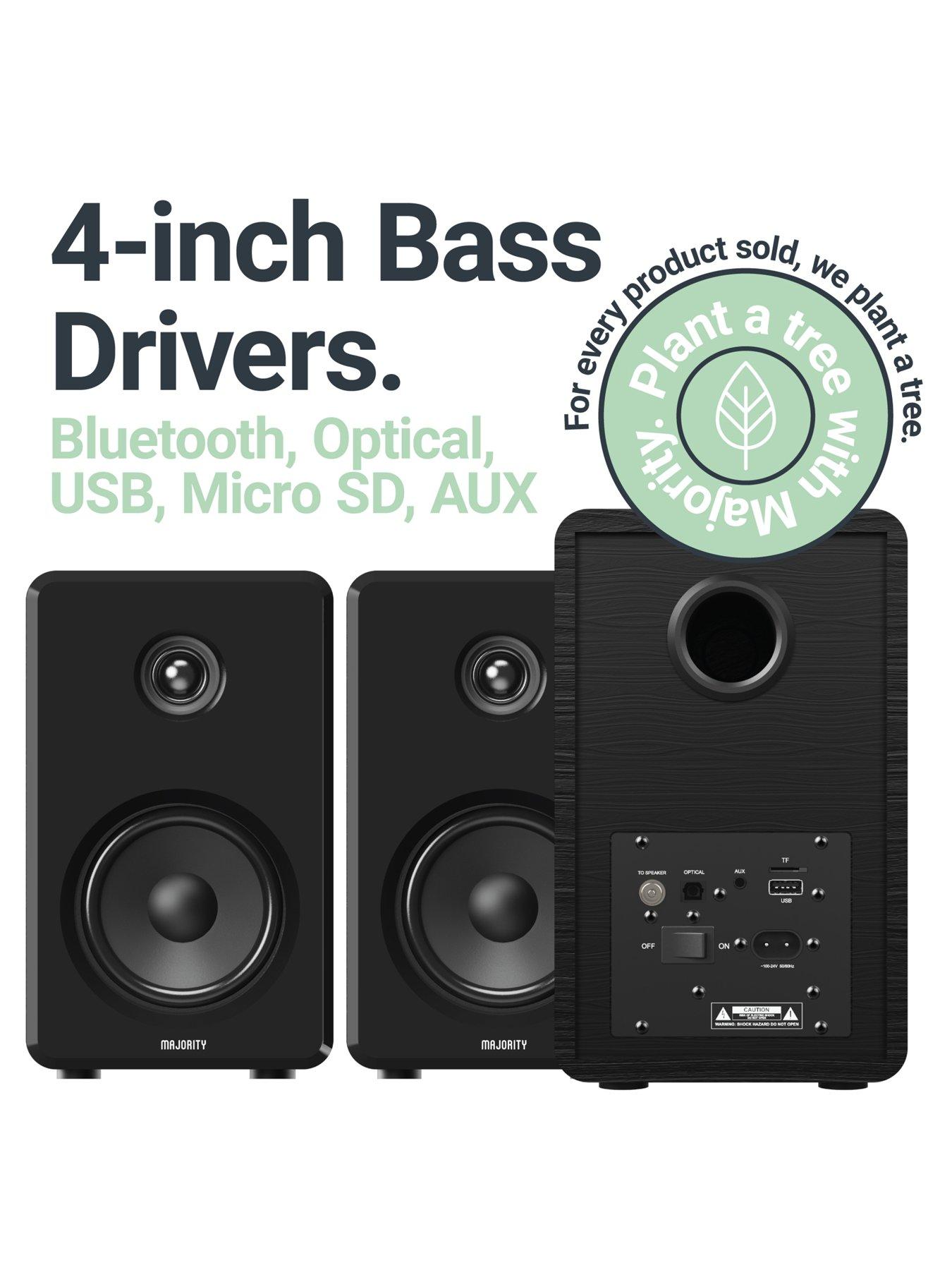 Image 7 of 7 of Majority D40 Bookshelf Speakers - Black