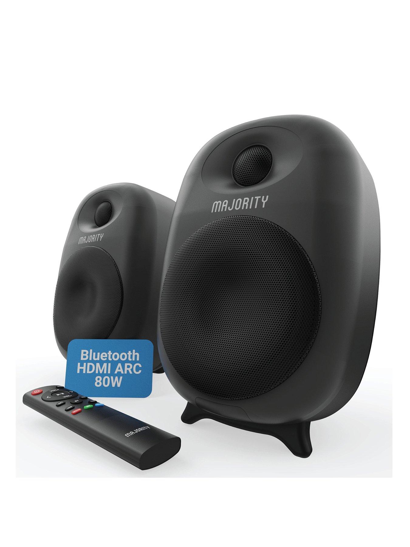 Majority D80 Bookshelf Speaker 80W - Black