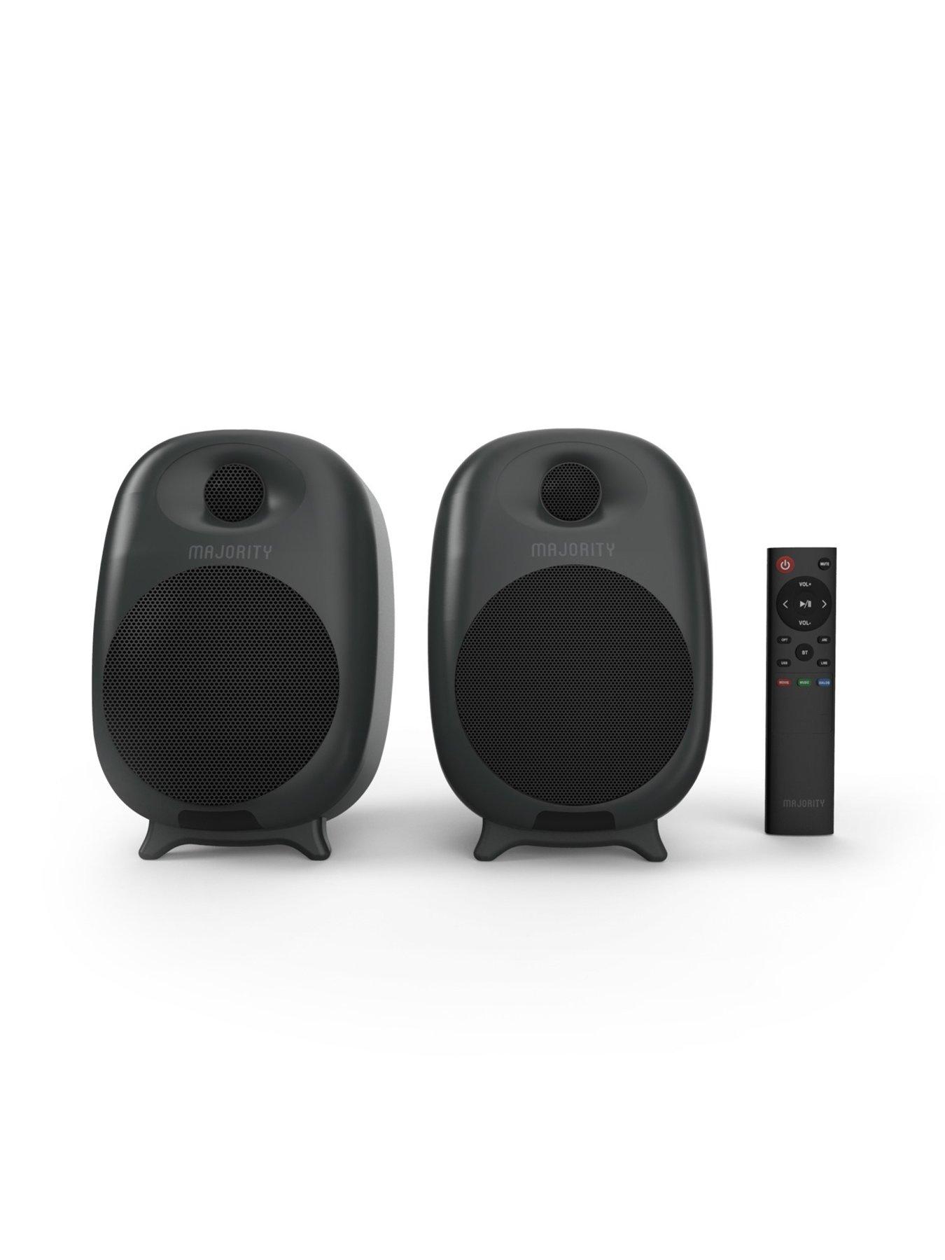 Image 2 of 7 of Majority D80 Bookshelf Speaker 80W - Black