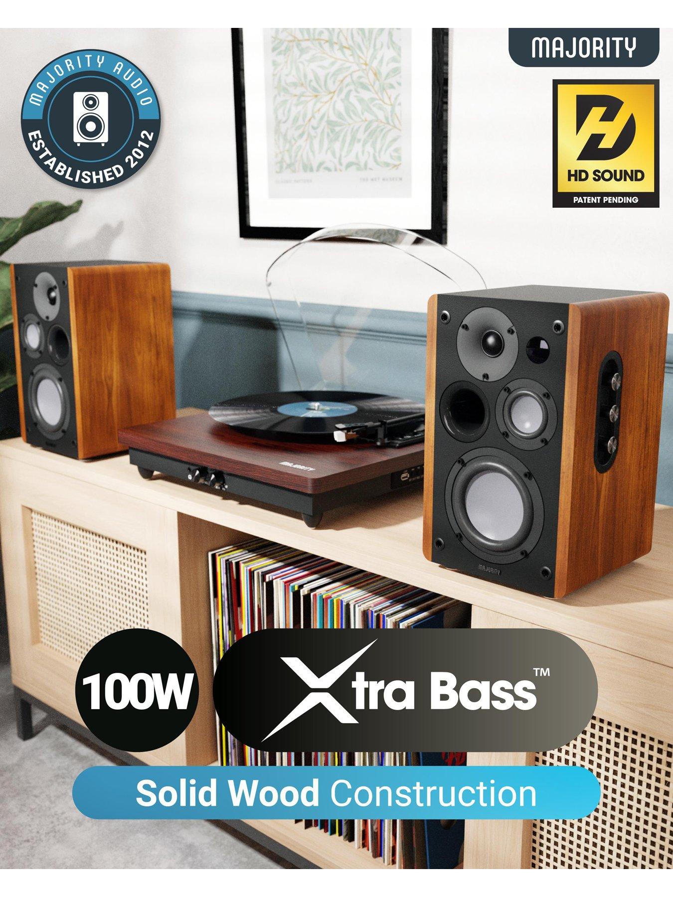 Image 2 of 7 of Majority D100 Bookshelf Speaker Uk - Brown/Black