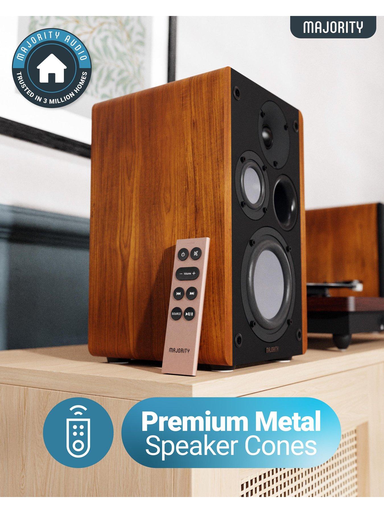 Image 5 of 7 of Majority D100 Bookshelf Speaker Uk - Brown/Black
