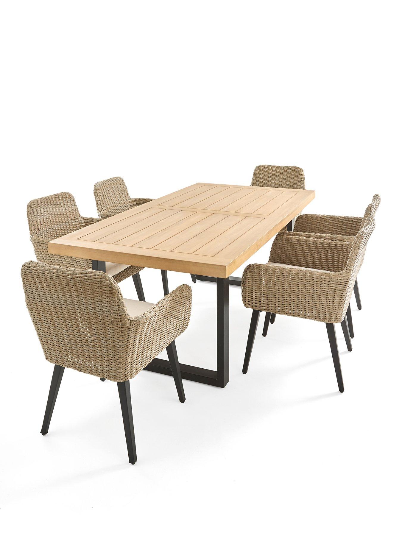 Image 2 of 7 of The Very Collection Capri 6 seater dining set