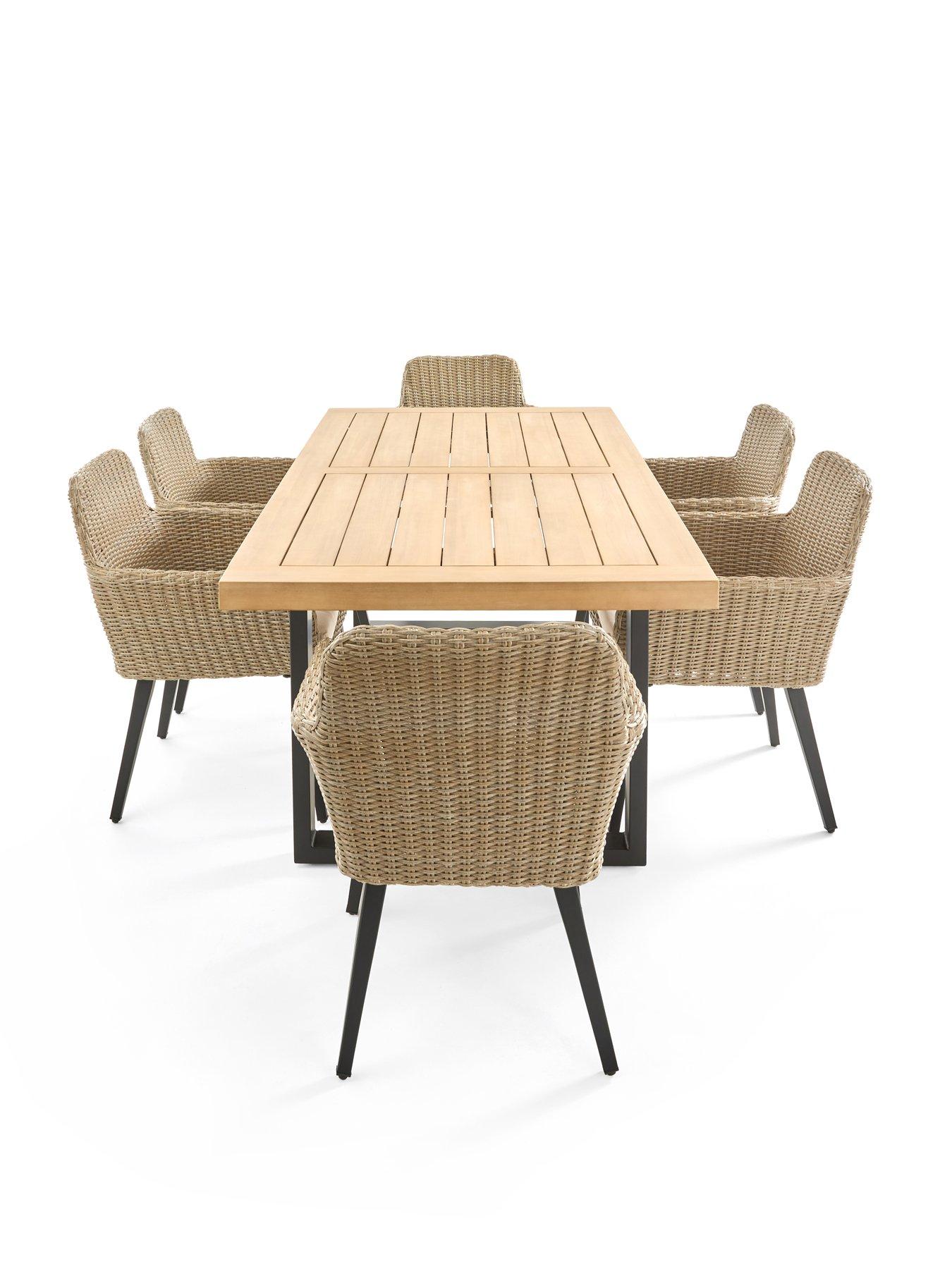 Image 3 of 7 of The Very Collection Capri 6 seater dining set
