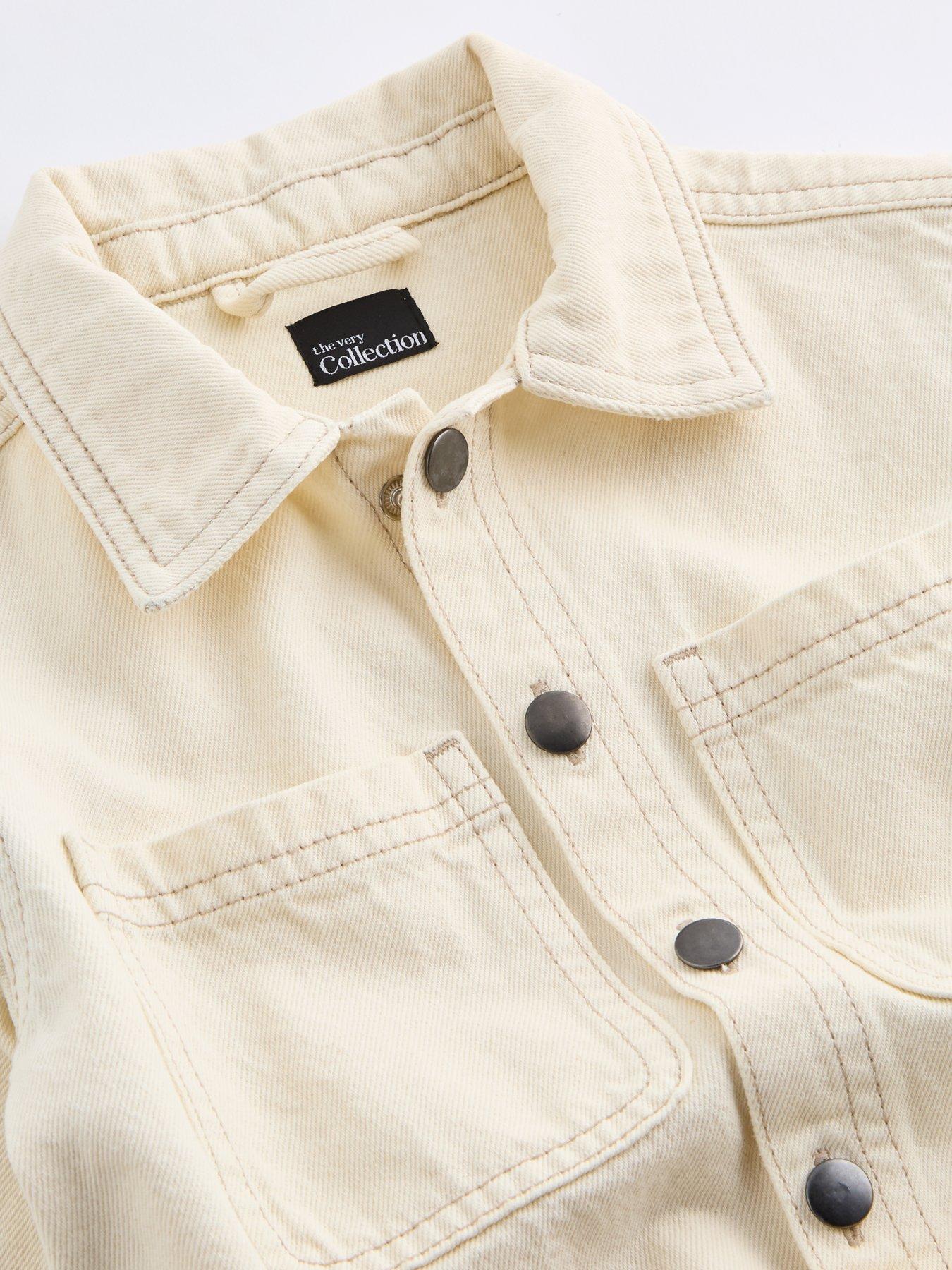 Image 3 of 4 of The Very Collection Boys Button Up Jacket - White