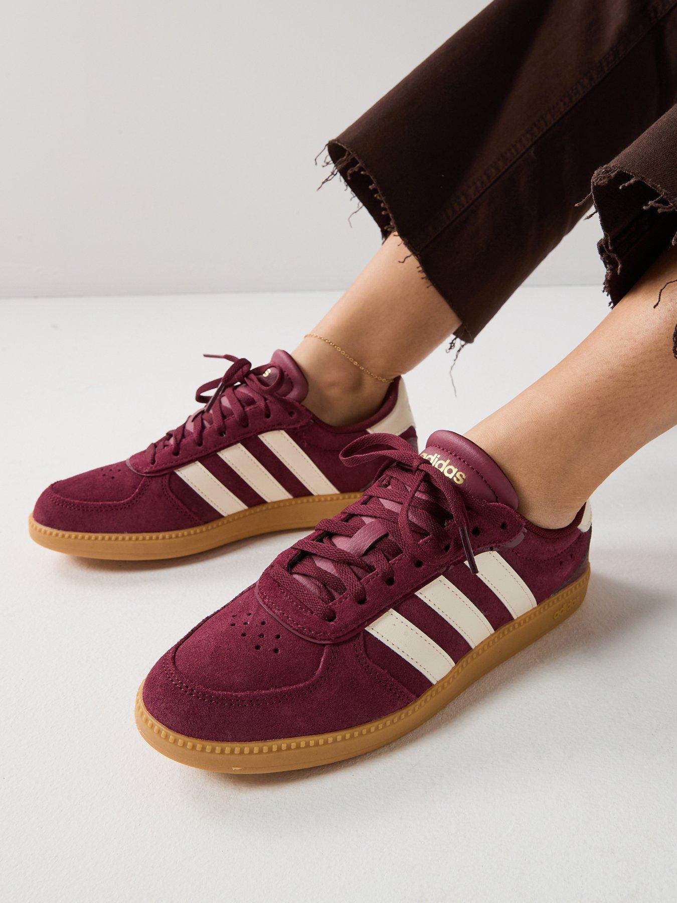 adidas Originals Unisex Breaknet Sleek Trainers - Burgundy/White/Gum
