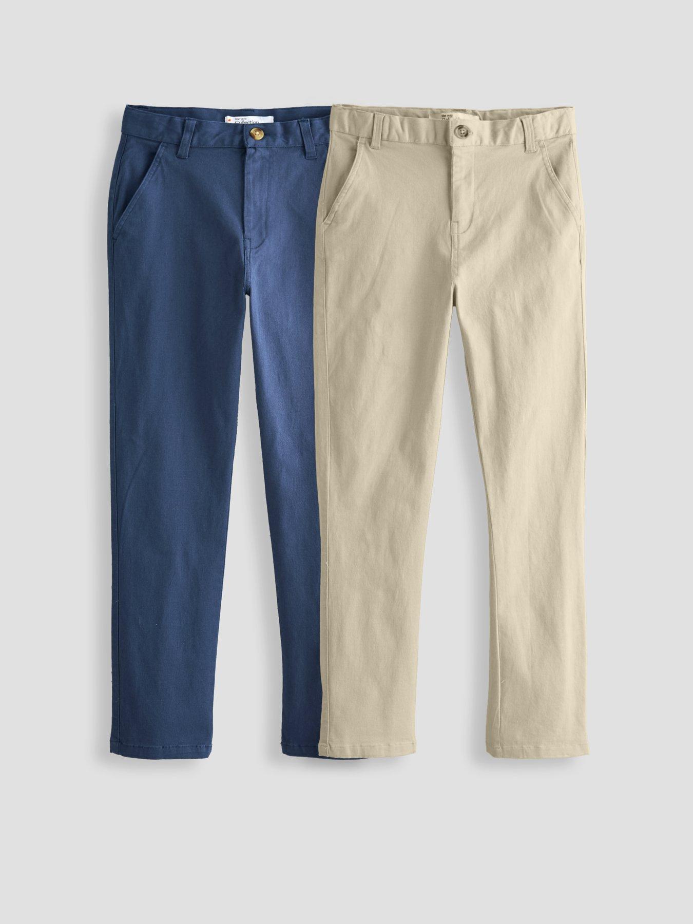 The Very Collection Boys 2 Pack Chino Trousers - Multi