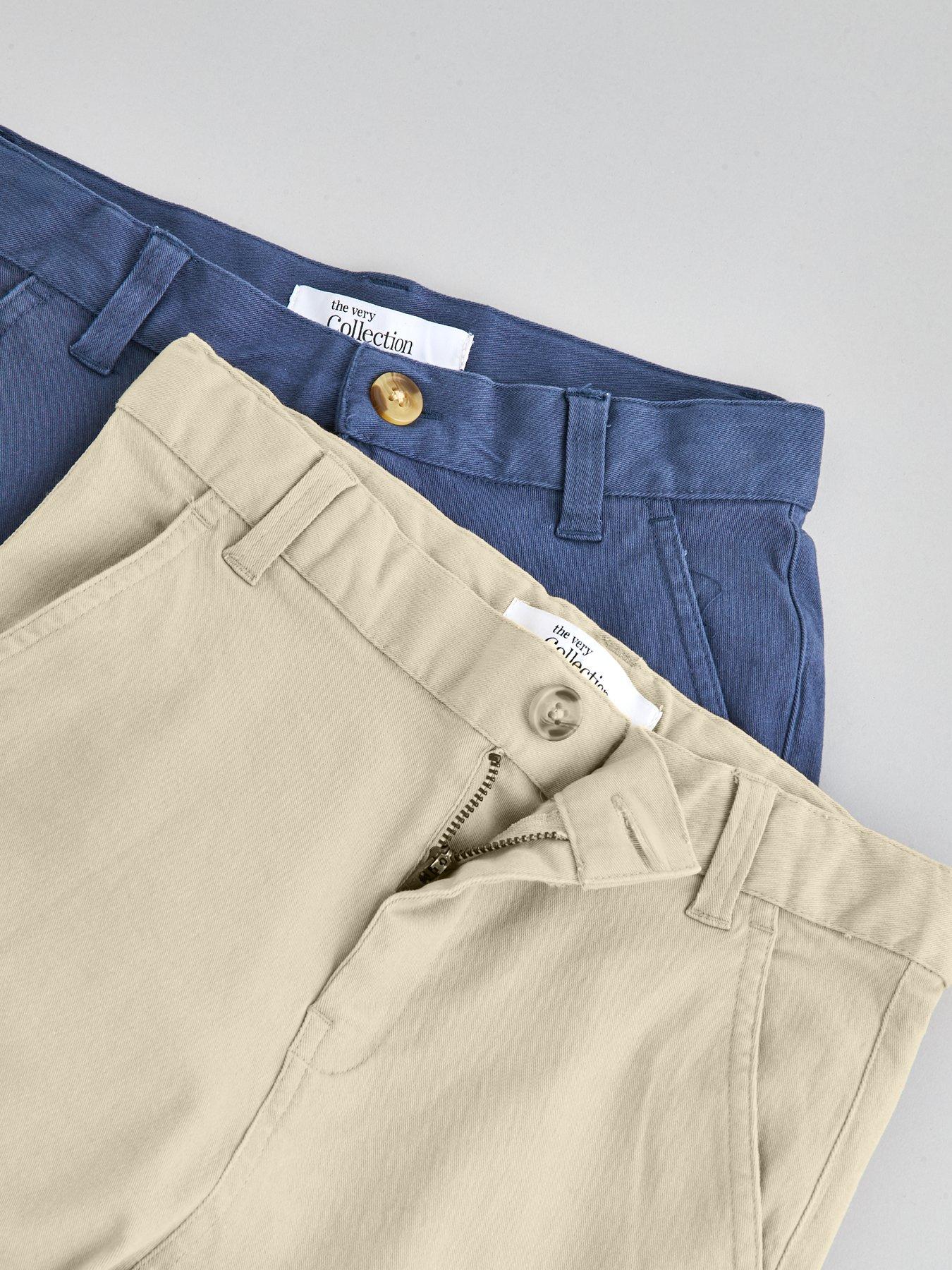 Image 4 of 5 of The Very Collection Boys 2 Pack Chino Trousers - Multi