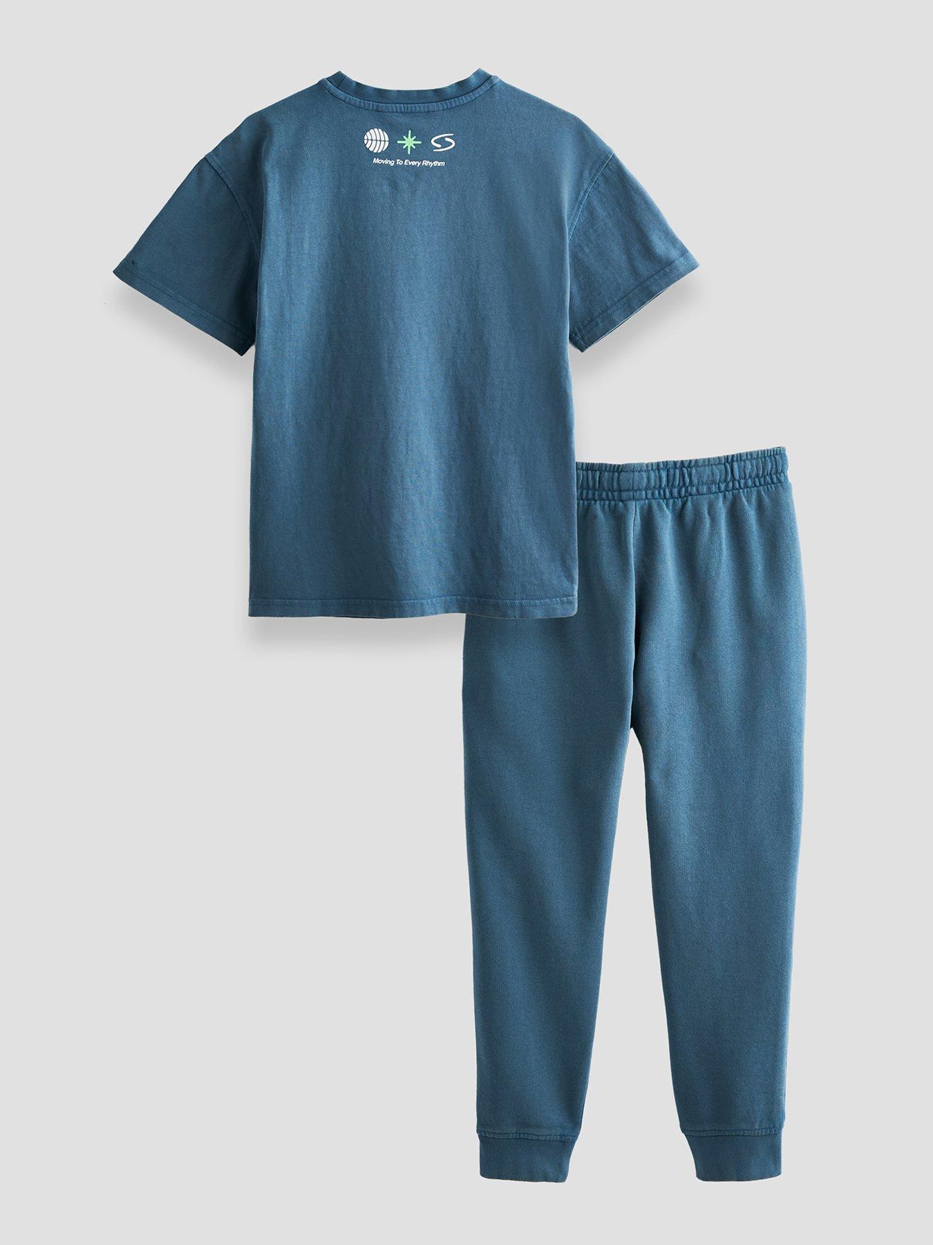 Image 2 of 5 of The Very Collection Boys Washed NYC Slogan Short Set