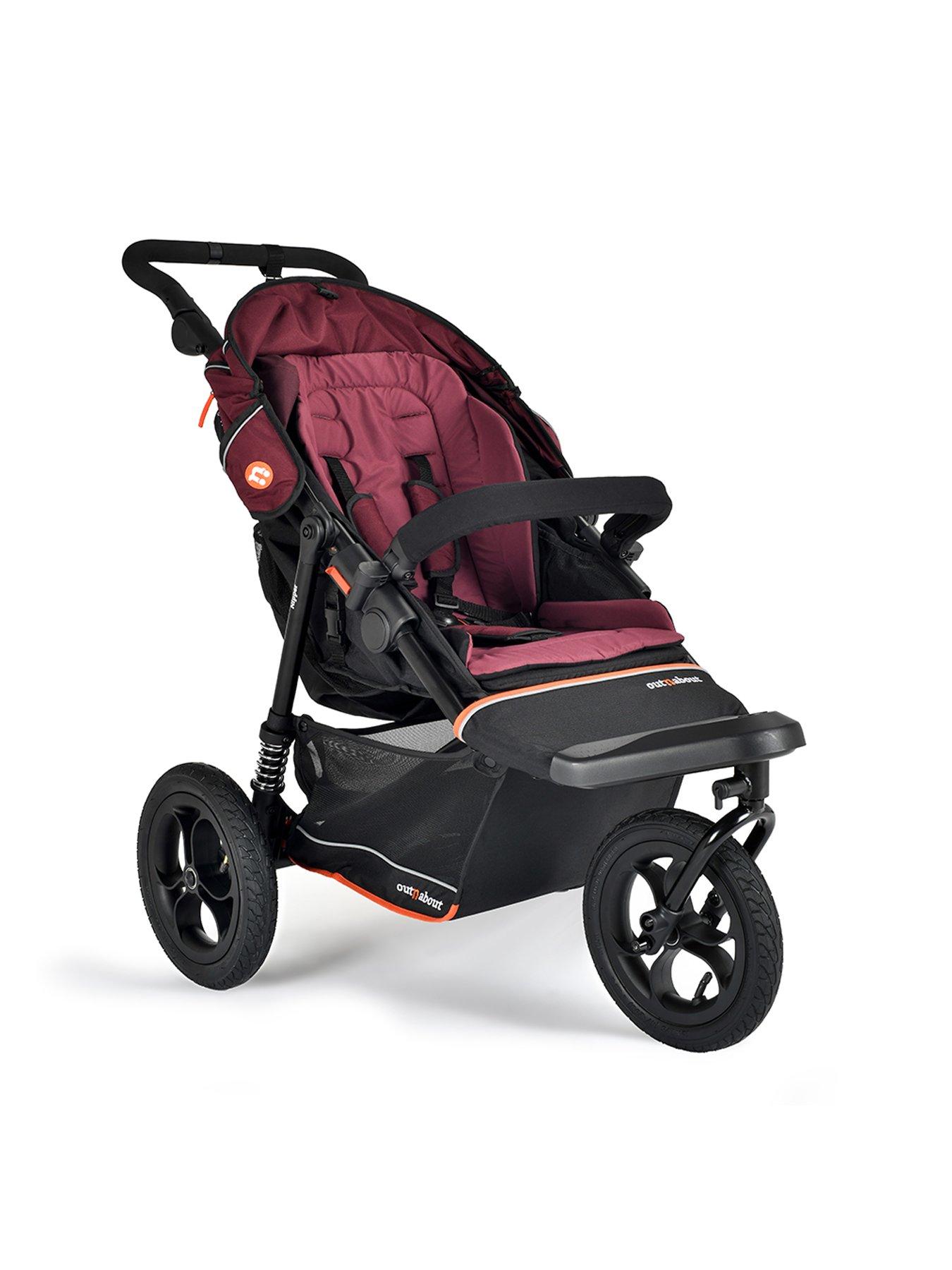 Image 2 of 5 of Out n About Nipper Single V6 Pushchair - Bramble Berry