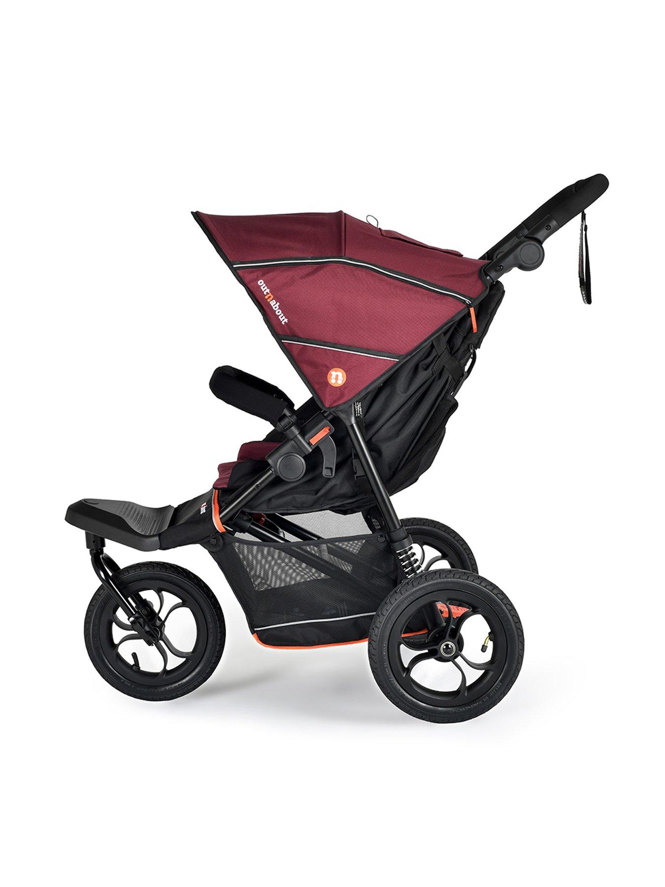 Image 4 of 5 of Out n About Nipper Single V6 Pushchair - Bramble Berry