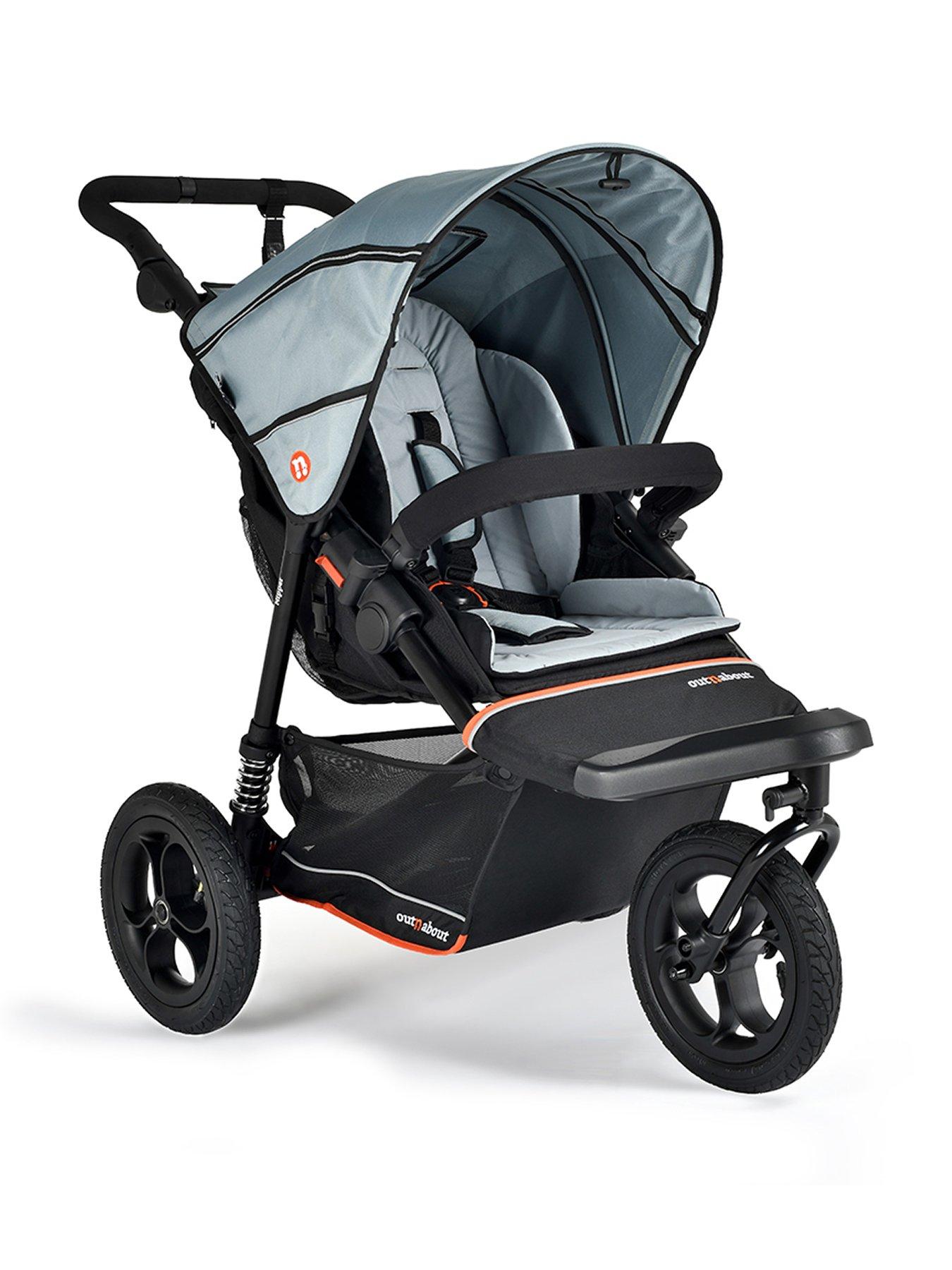 Image 1 of 5 of Out n About Nipper Single V6 Pushchair - Rock Salt Grey