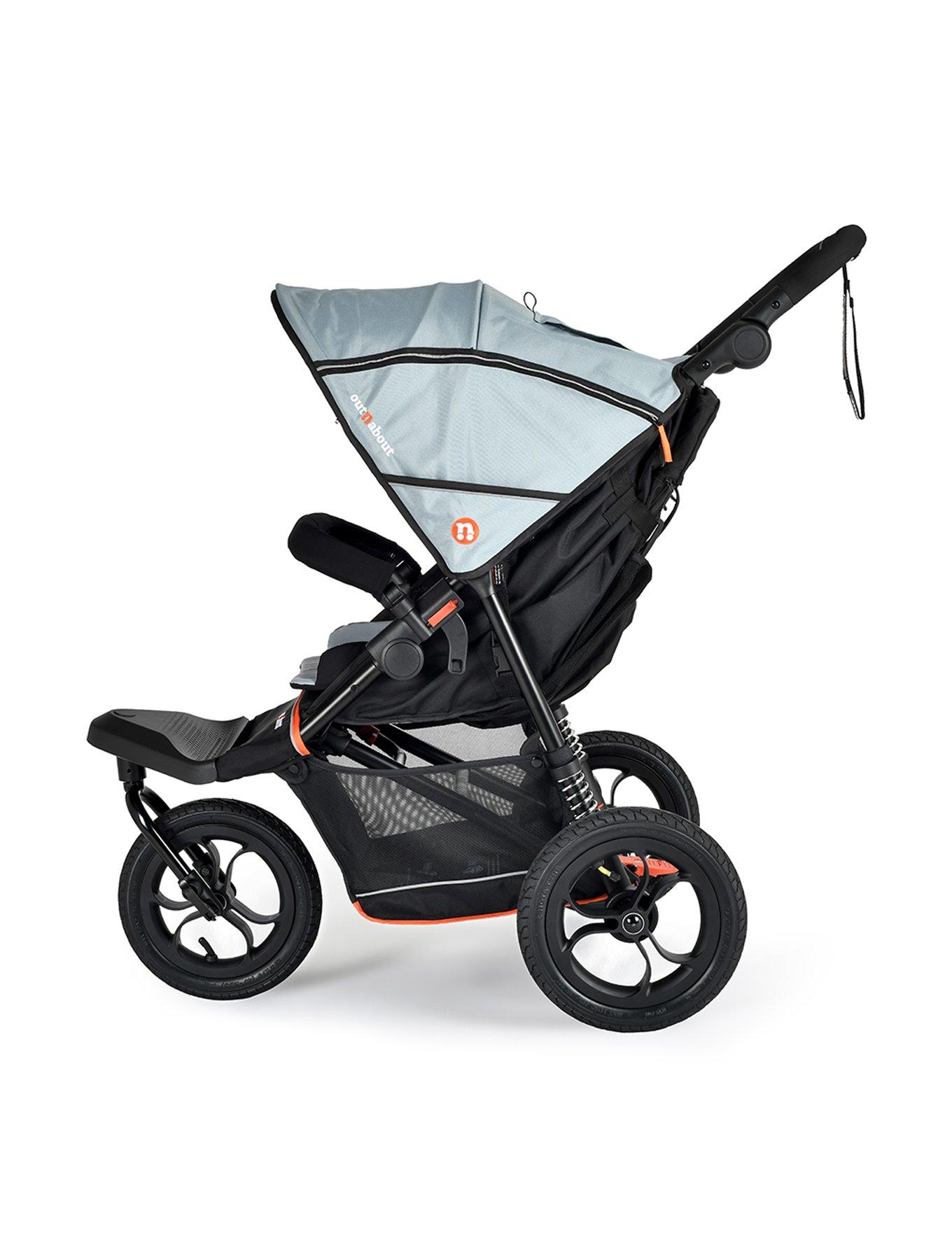 Image 4 of 5 of Out n About Nipper Single V6 Pushchair - Rock Salt Grey