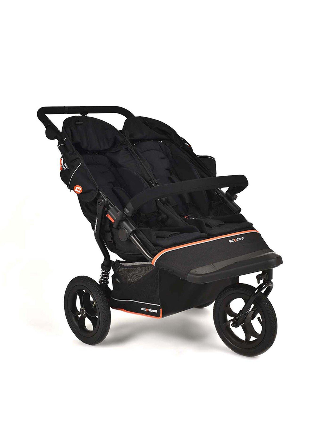 Image 6 of 6 of Out n About Nipper Double V6 Pushchair - Summit Black
